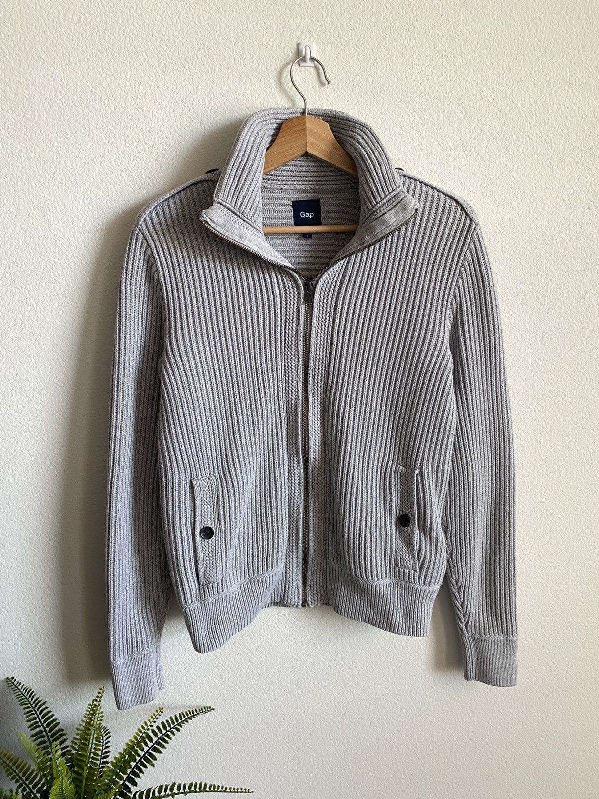 Gap GAP Driver Knit Zip Up Sweater Size US S / EU 44-46 / 1 - 1 Thumbnail