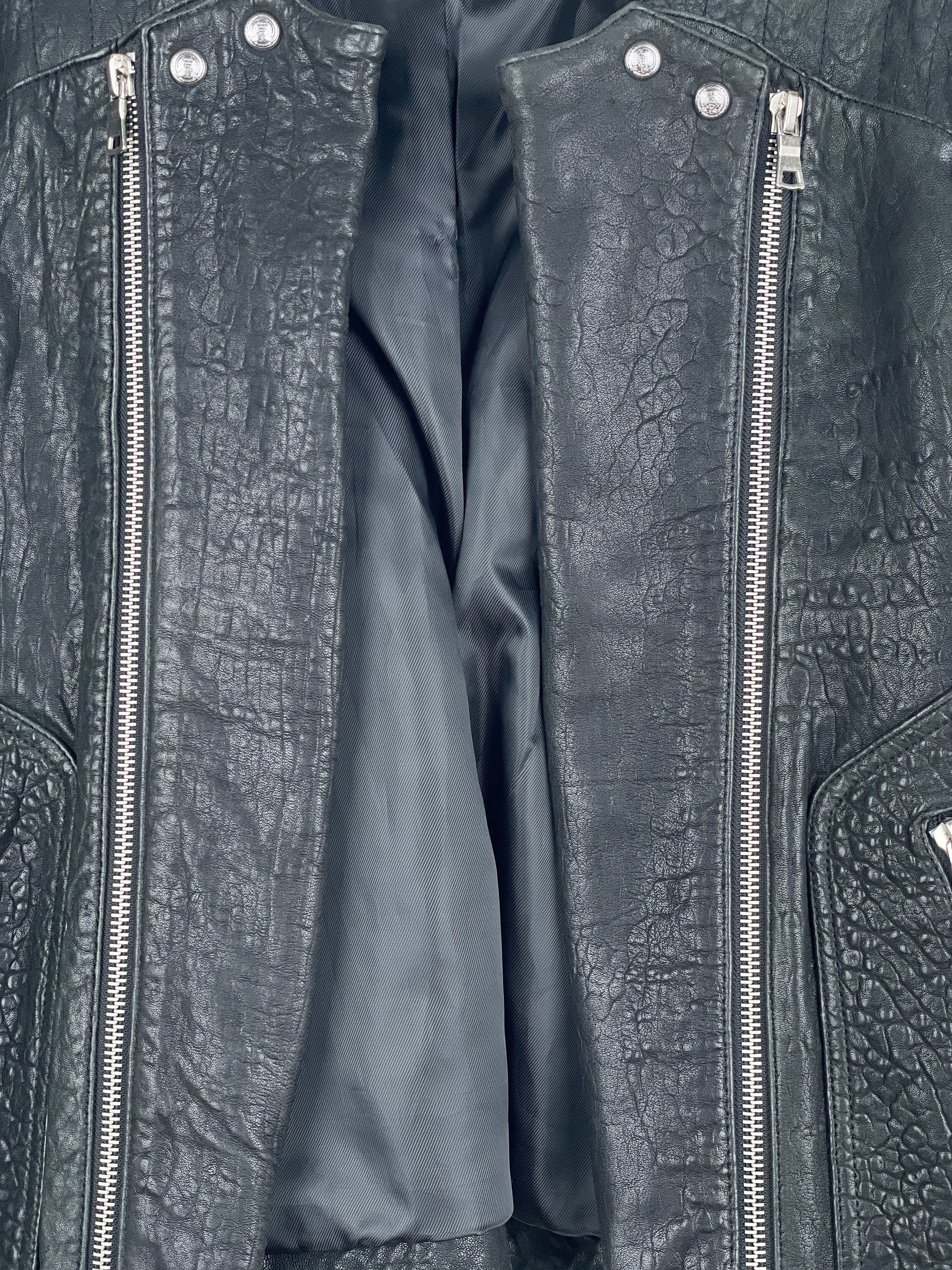 Balmain × H&M Balmain x H&M AW15 Double-Zipper Biker Leather Jacket Size US L / EU 52-54 / 3 - 7 Thumbnail