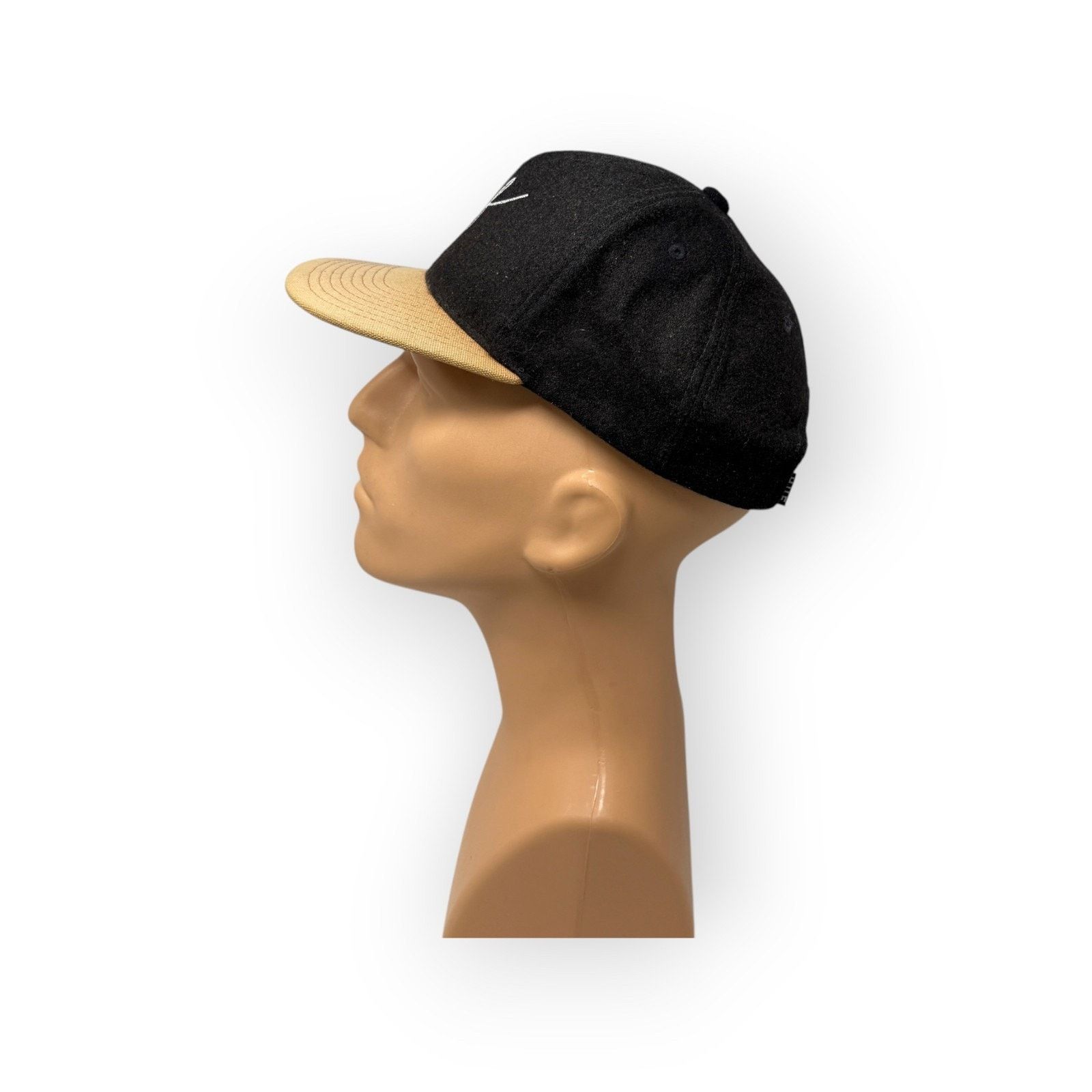Huf Huf Wool Blend Black Skate Cap Strapback Cap Spellout Skate Size ONE SIZE - 5 Thumbnail