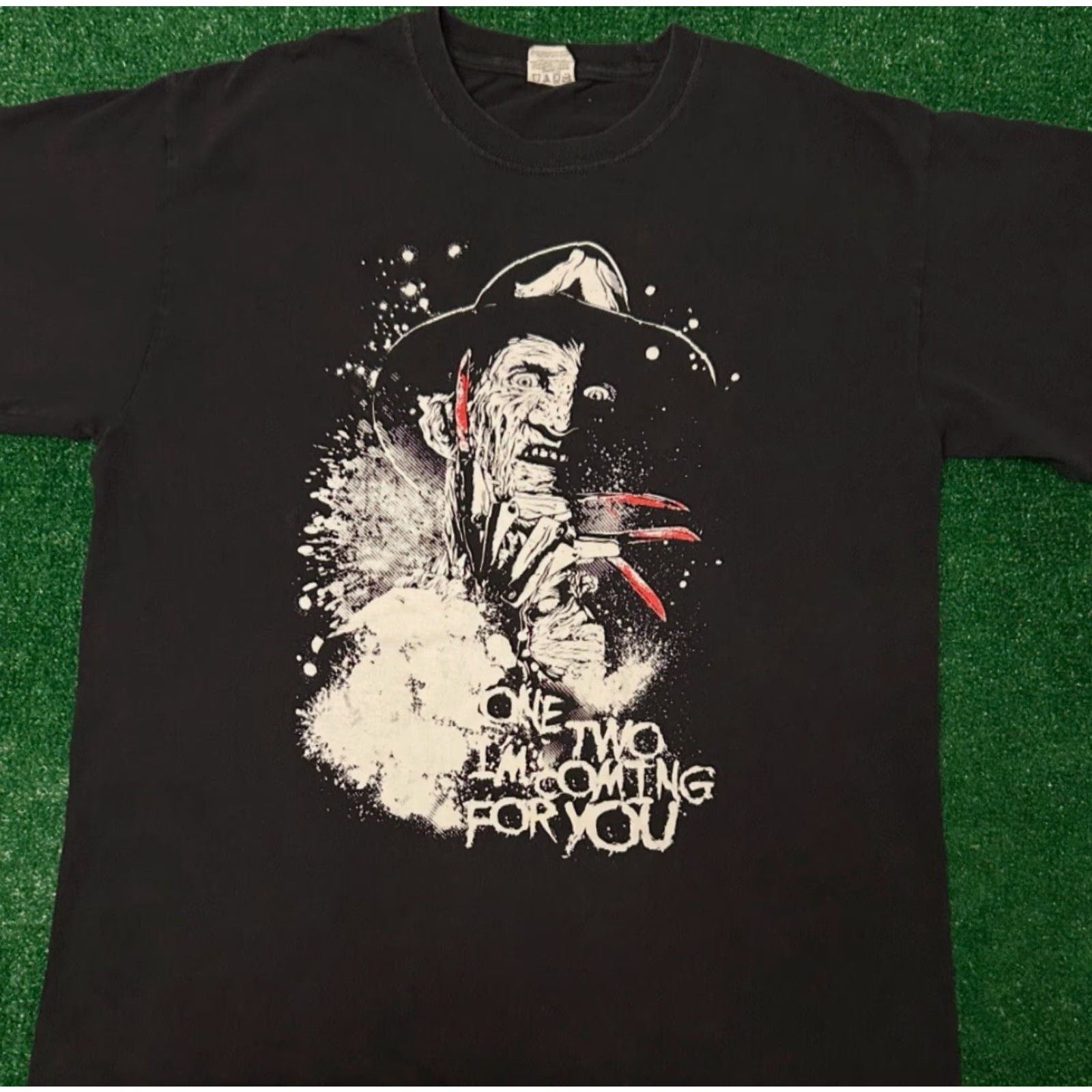 Vintage VINTAGE Freddy Krueger Horror Movie Vintage Shirt Mens Large 90s Y2K Black Short Sleeve T-Shirt Mens Size US L / EU 52-54 / 3 - 3 Thumbnail