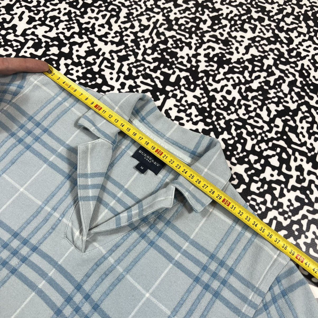 Burberry Vintage Y2K Burberry Golf Blue Nova Check Luxury T-shirt Size M / US 6-8 / IT 42-44 - 15 Thumbnail