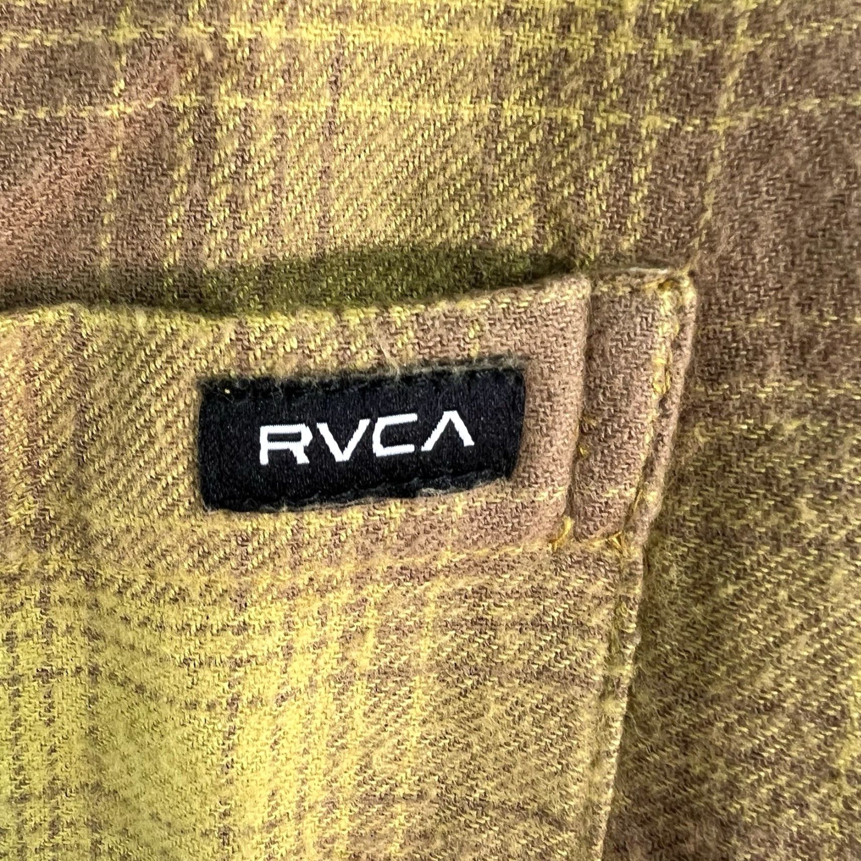 RVCA RVCA Plaid Flannel Button-Up Shirt Women’s S Yellow NWT Size S / US 4 / IT 40 - 2 Thumbnail
