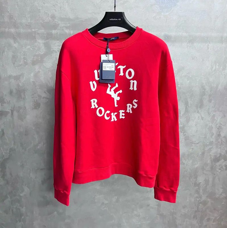 Louis Vuitton Louis Vuitton Red Cotton Mens Sweatshirt 0089 Size US L / EU 52-54 / 3 - 1 Thumbnail