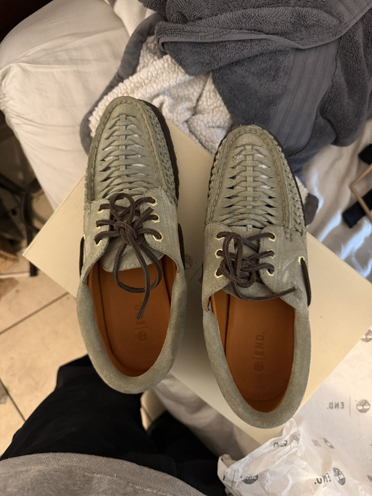 Timberland x END three eye boat shoe