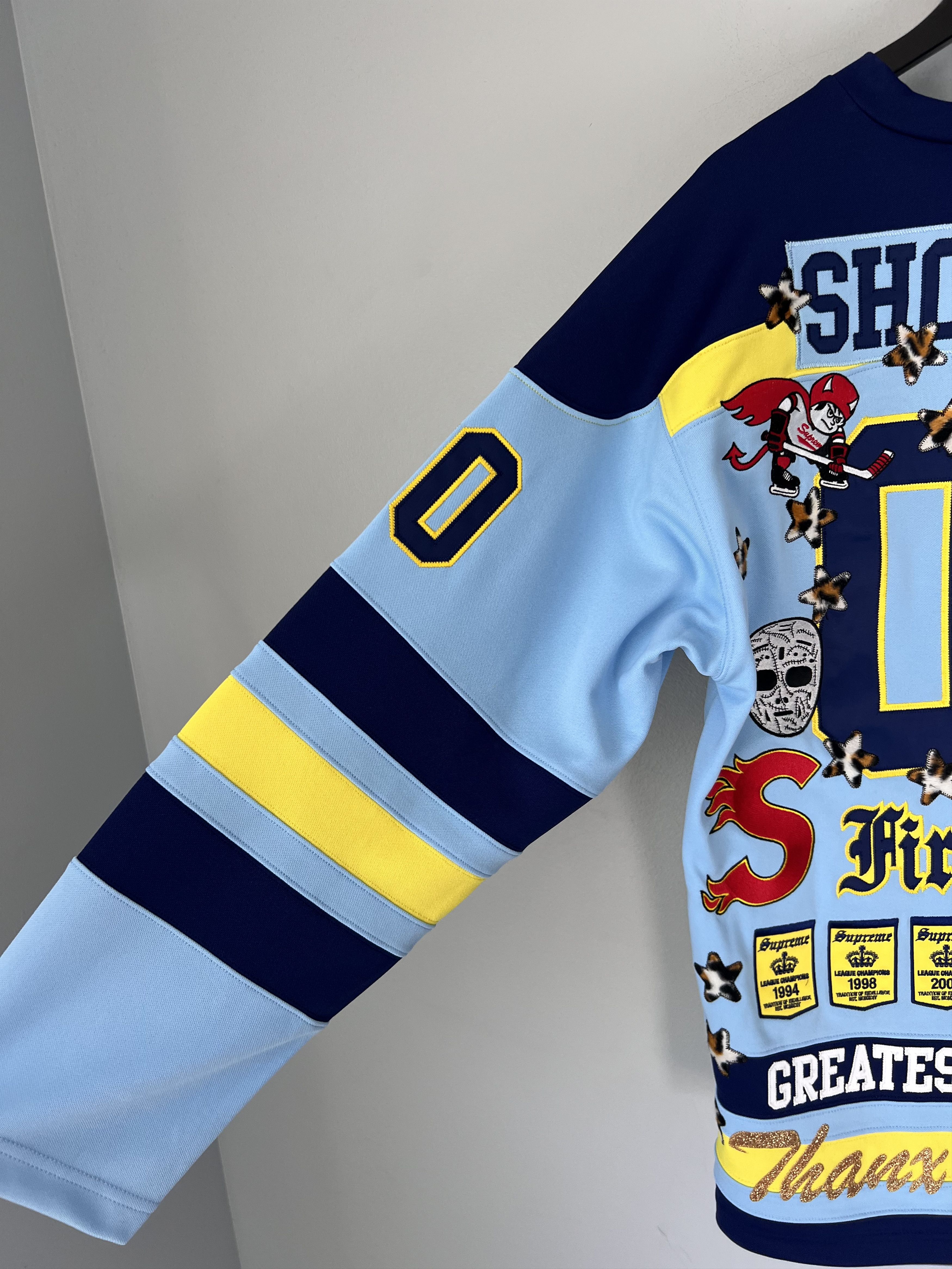 Supreme Supreme Fire & Ice Hockey Jersey in Light Blue Size US L / EU 52-54 / 3 - 4 Thumbnail