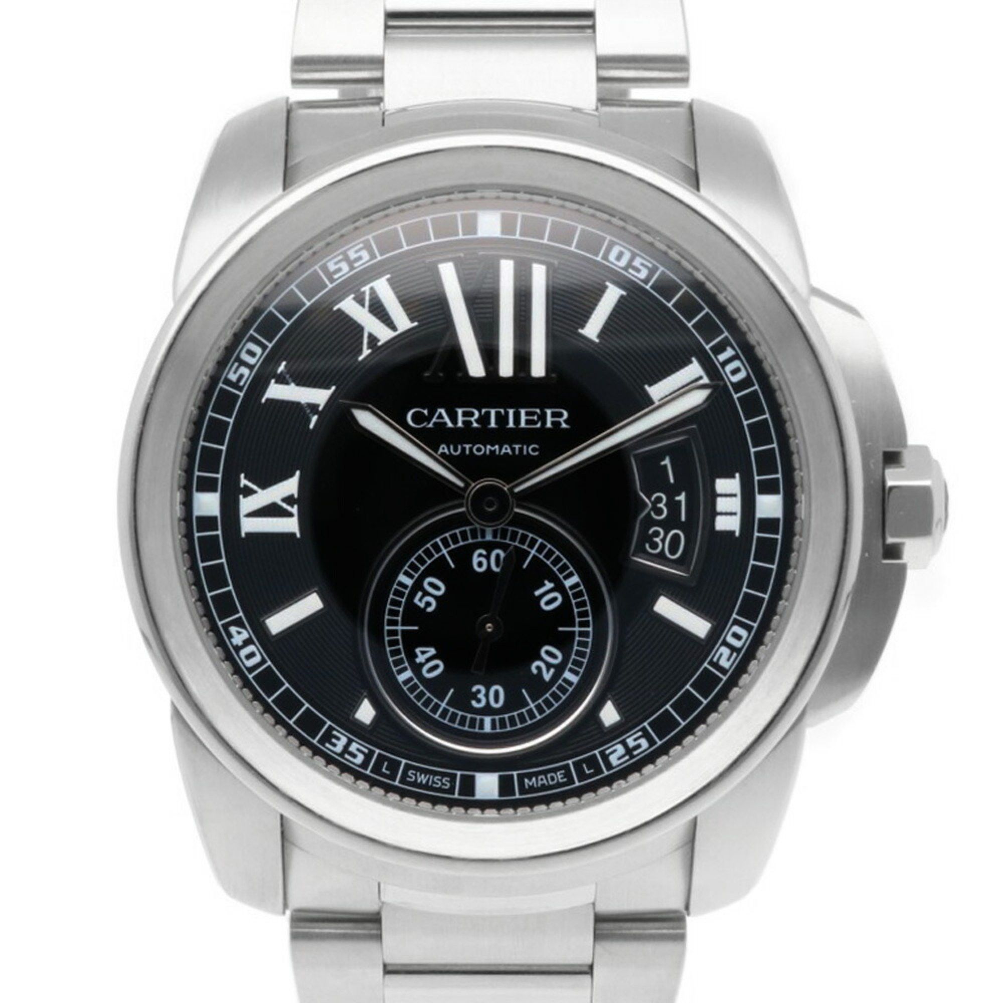 Cartier Cartier Calibre de Watch, Stainless Steel 3389, Automatic, Men's, Overhauled Size ONE SIZE - 1 Thumbnail