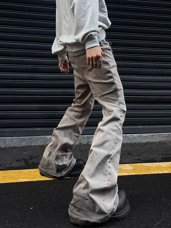 Japanese Brand VIBE Vintage desert-inspired stretch wide-leg jeans Size US 32 / EU 48 - 4 Thumbnail