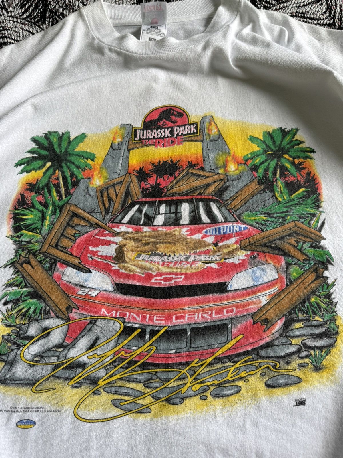NASCAR VTG Nascar Jurassic Park 90s Size US XL / EU 56 / 4 - 6 Thumbnail