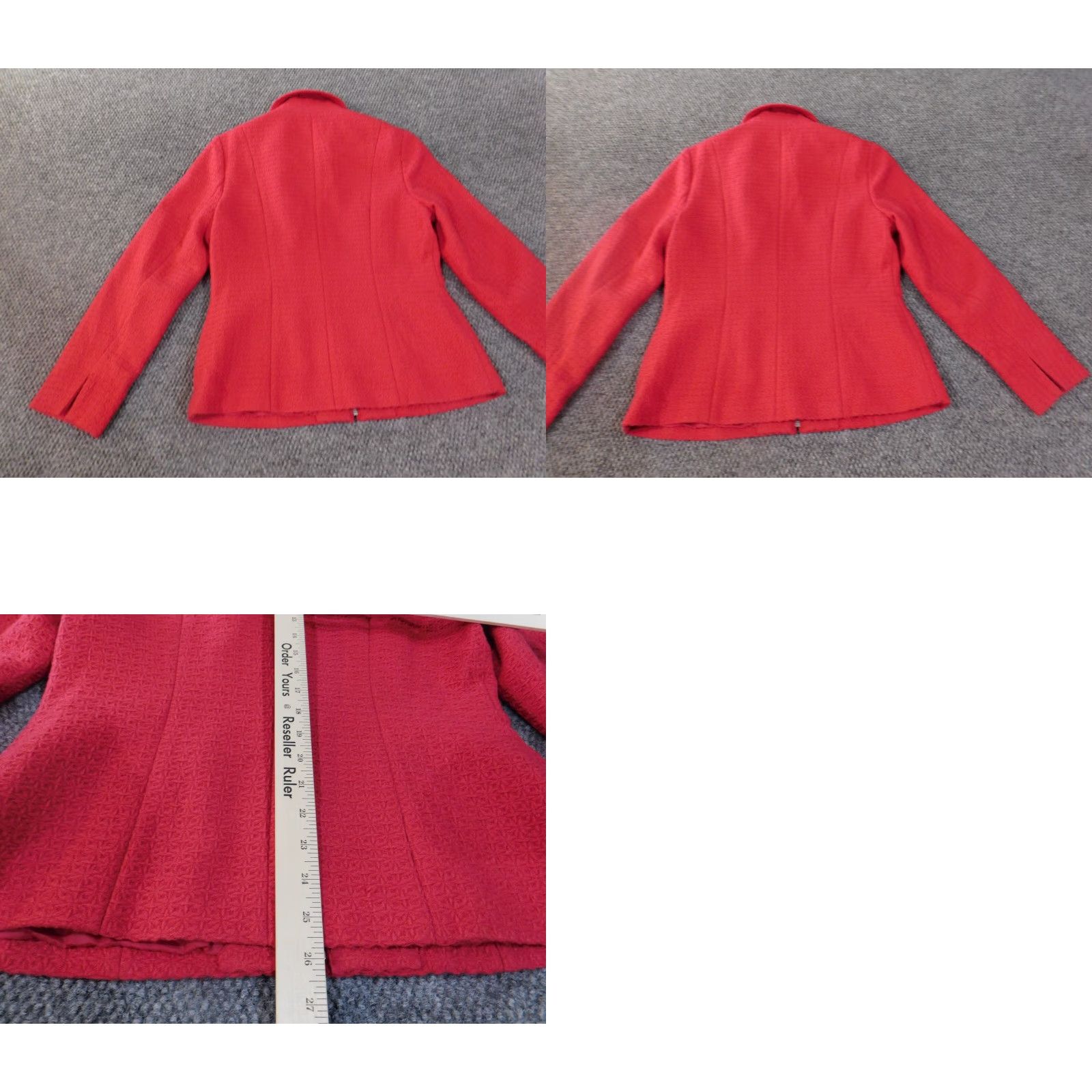 Coldwater Creek ColdWater Creek Jacket Womens 6 Pink Zip Knit Lined Acrylic Zip Closure Winter Casual Regular Fit Size M / US 6-8 / IT 42-44 - 8 Thumbnail