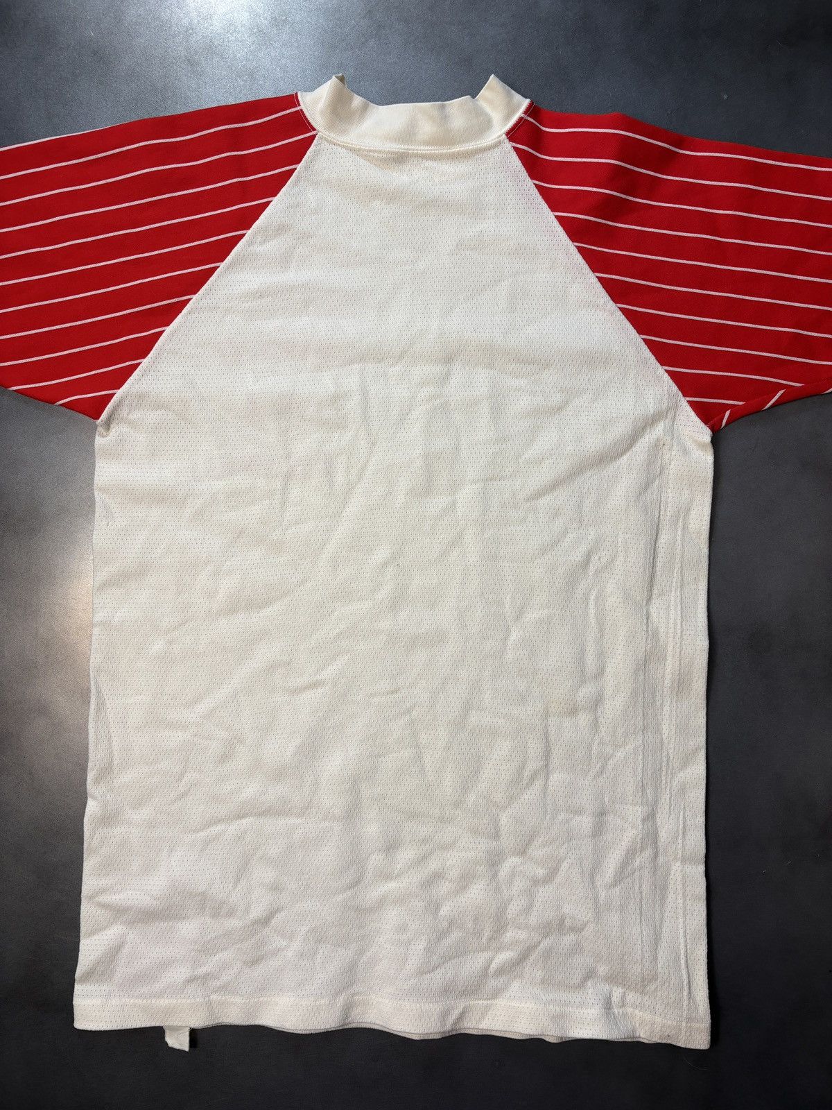 Vintage 1970s Vintage Basketball Jersey Raglan School Uniform Stripe Size US S / EU 44-46 / 1 - 6 Thumbnail