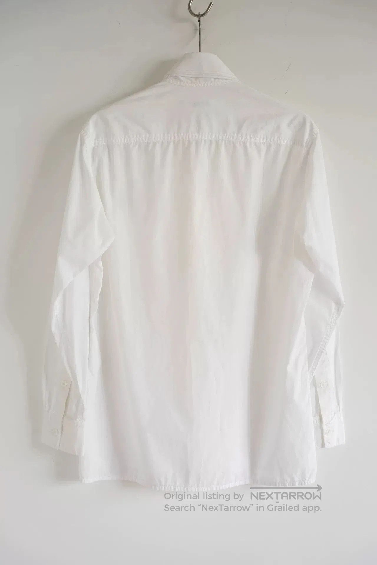 Yohji Yamamoto Yohji Yamamoto White Long Sleeve Shirt. Size US M / EU 48-50 / 2 - 2 Thumbnail