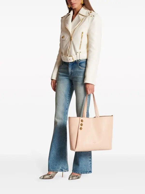 Balmain o1s1wg111225 Size:OS/ Embleme Tote Bag in Pink Size ONE SIZE - 5 Thumbnail