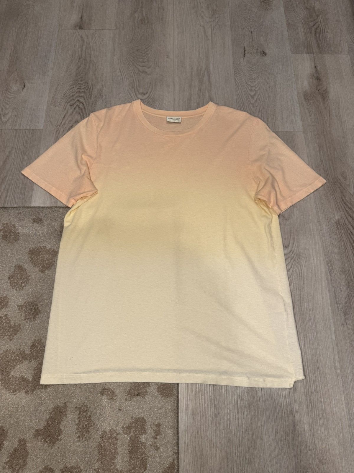 Saint Laurent Paris s/s 2020 gradient t shirt!! Size US M / EU 48-50 / 2 - 1 Thumbnail