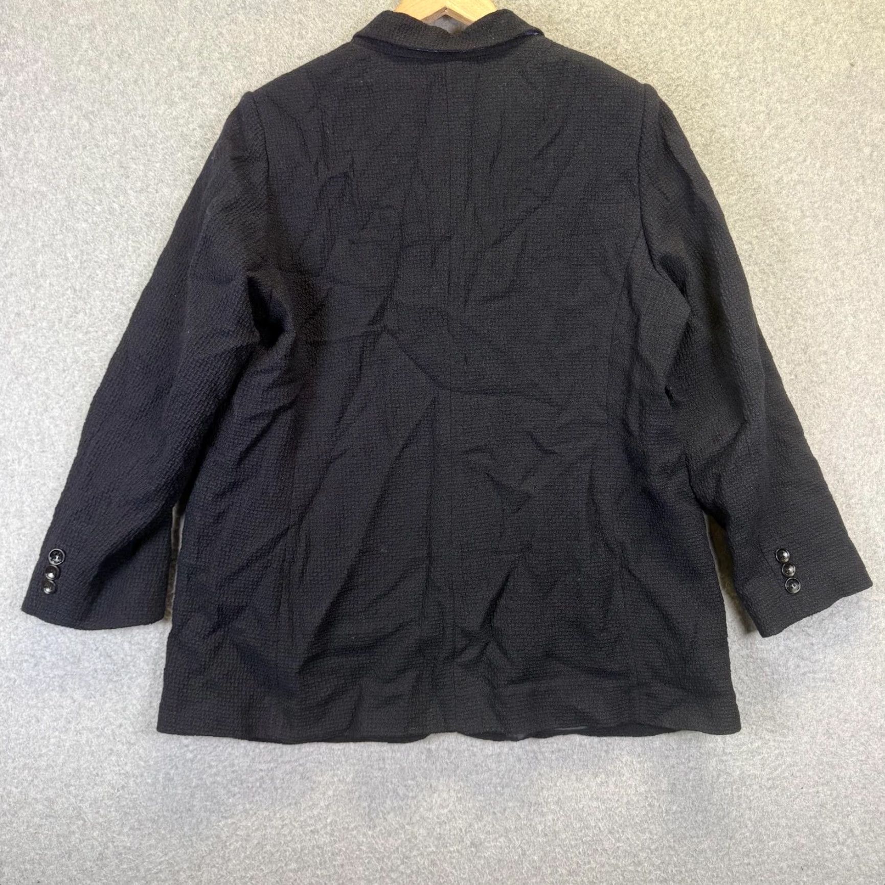 Bogner Bogner Blazer Jacket Black 100% Silk Button Down Women’s Size 14 Shirt Jacket Mens? Size XL / US 12-14 / IT 48-50 - 6 Thumbnail