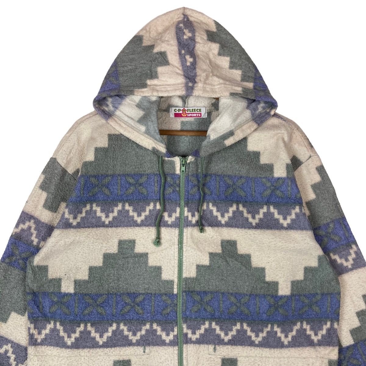 Vintage Vintage C.P. Fleece Sports Native Design Full Zipper Hoodie Size US M / EU 48-50 / 2 - 2 Thumbnail