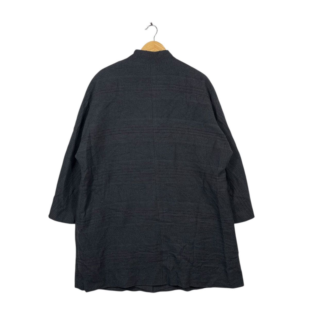 Vintage Keiko Kishi by Nosh Textured Coat Jacket Minimalist Japan Size US XXL / EU 58 / 5 - 4 Thumbnail