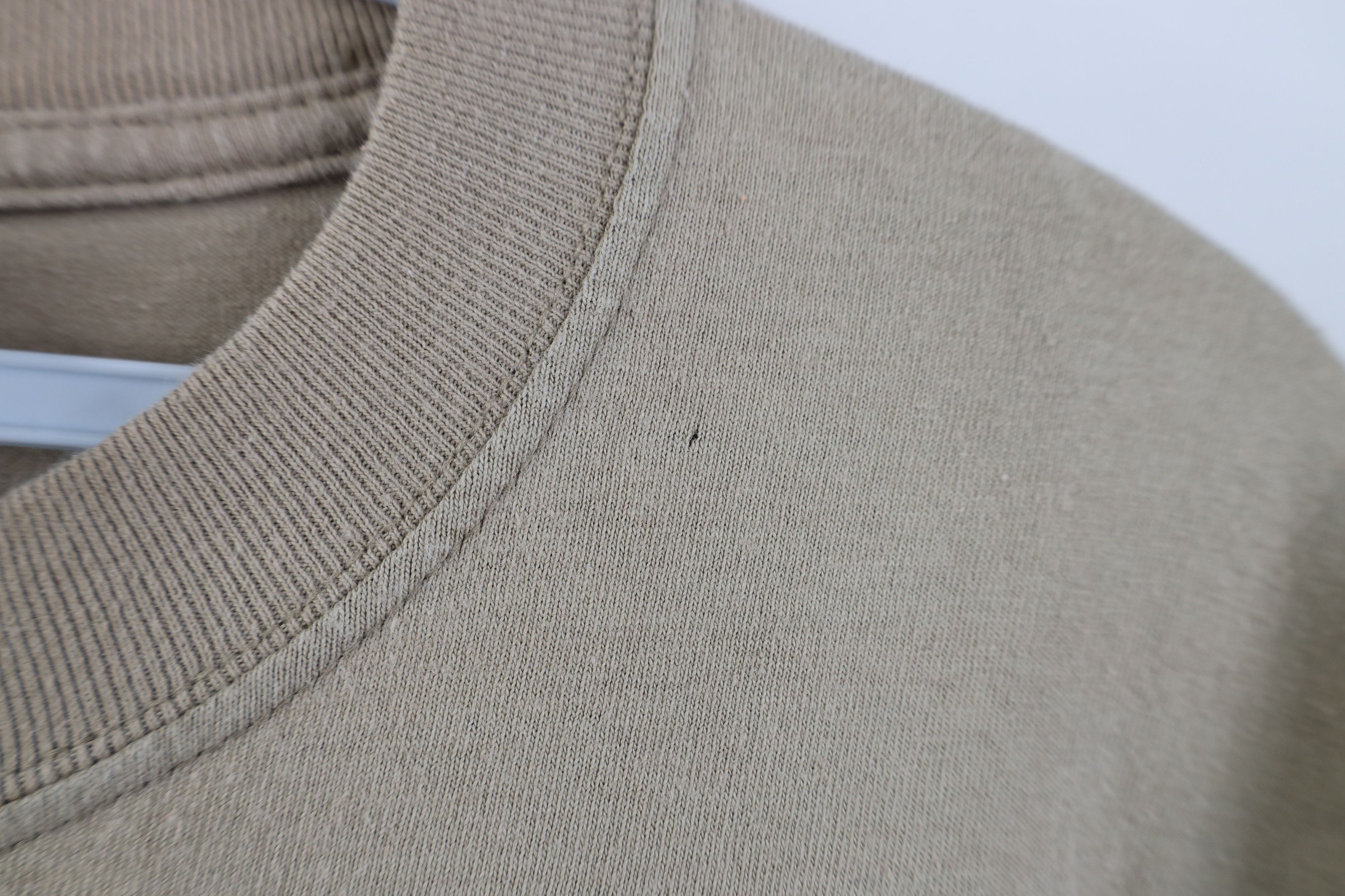 Vintage Vintage 90s Streetwear Blank Cotton Short Sleeve T-Shirt Tan Size US XXL / EU 58 / 5 - 4 Thumbnail