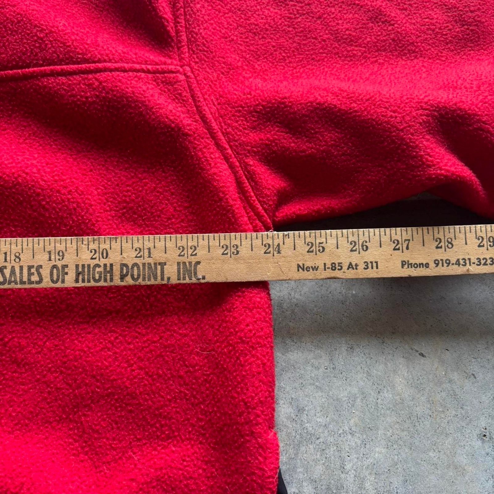 Gap × Old Navy × Vintage Vintage Y2K Old Navy Red Fleece Pullover Sweatshirt Size US L / EU 52-54 / 3 - 4 Thumbnail