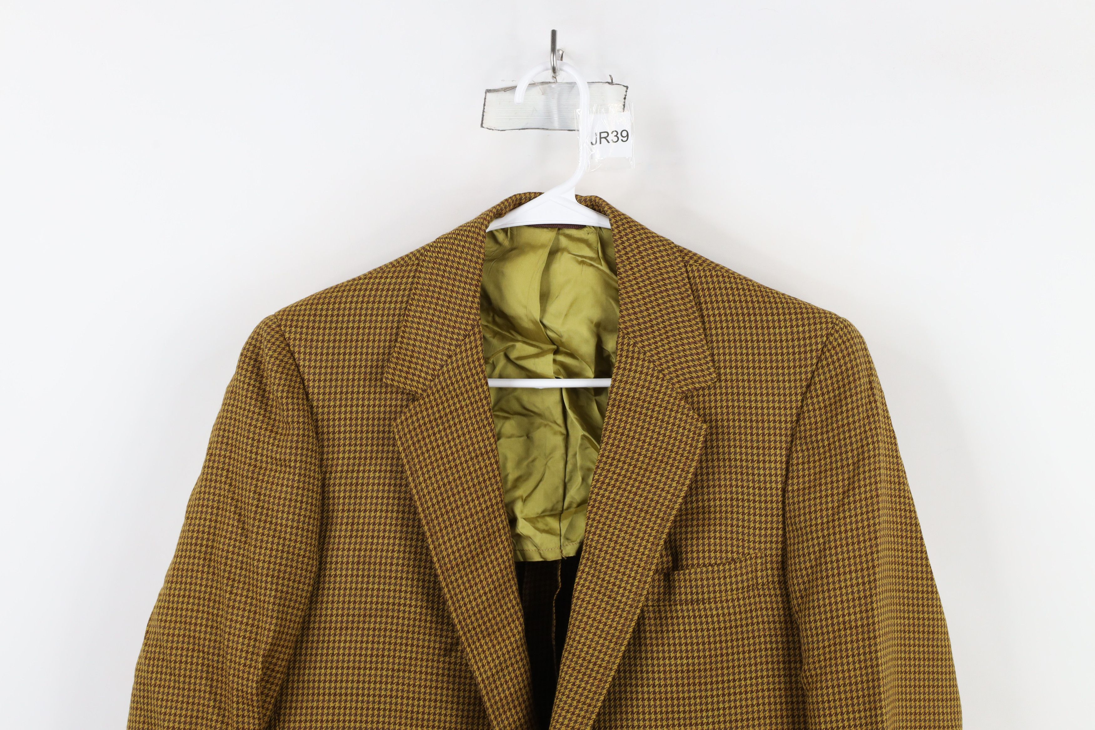 Vintage Vintage 60s Rockabilly Gabardine Houndstooth Blazer Jacket Size US L / EU 52-54 / 3 - 2 Thumbnail