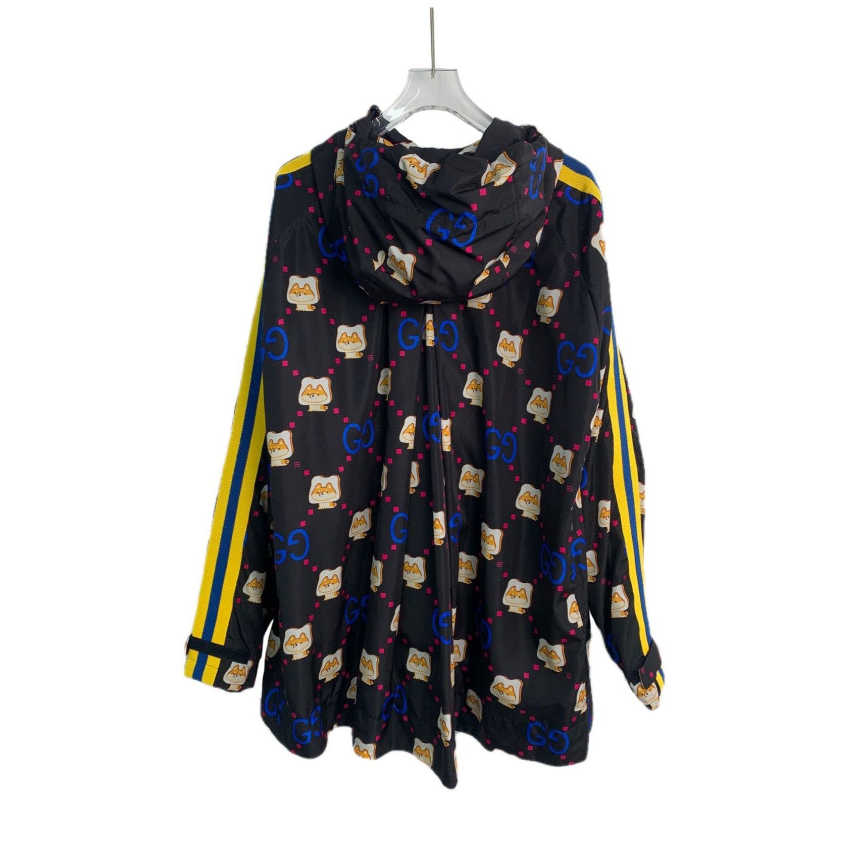 Gucci Gucci Kids Hooded Jacket With Cartoon Dog & GG Print Black Y Size M / US 6-8 / IT 42-44 - 2 Thumbnail