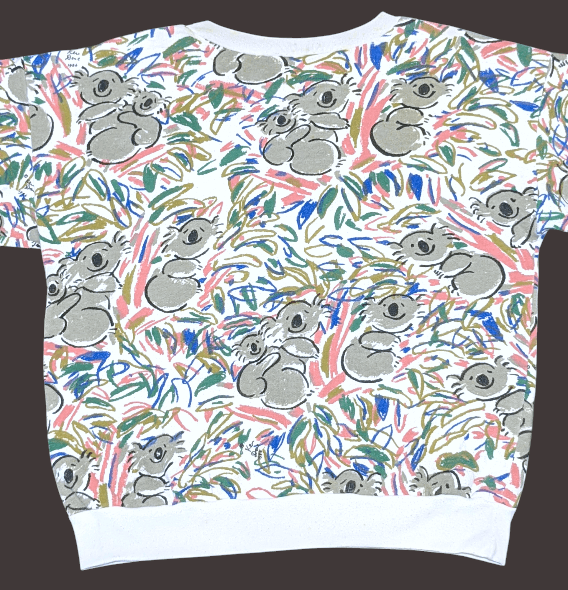Unsound Rags × Vintage Vintage Rare 80s Ken Done Art Nature Australia Sweatshirt Size US S / EU 44-46 / 1 - 4 Thumbnail