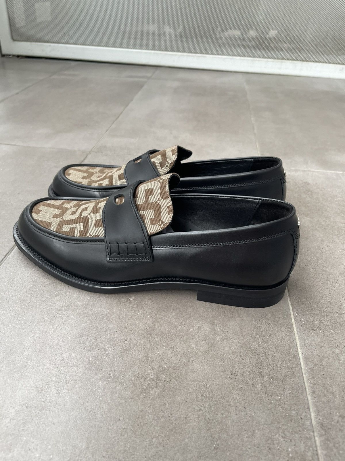 GCDS !DS! SS24 GCDS Wirdo Monogram Black Brown Loafers Size US 12 / EU 45 - 8 Thumbnail