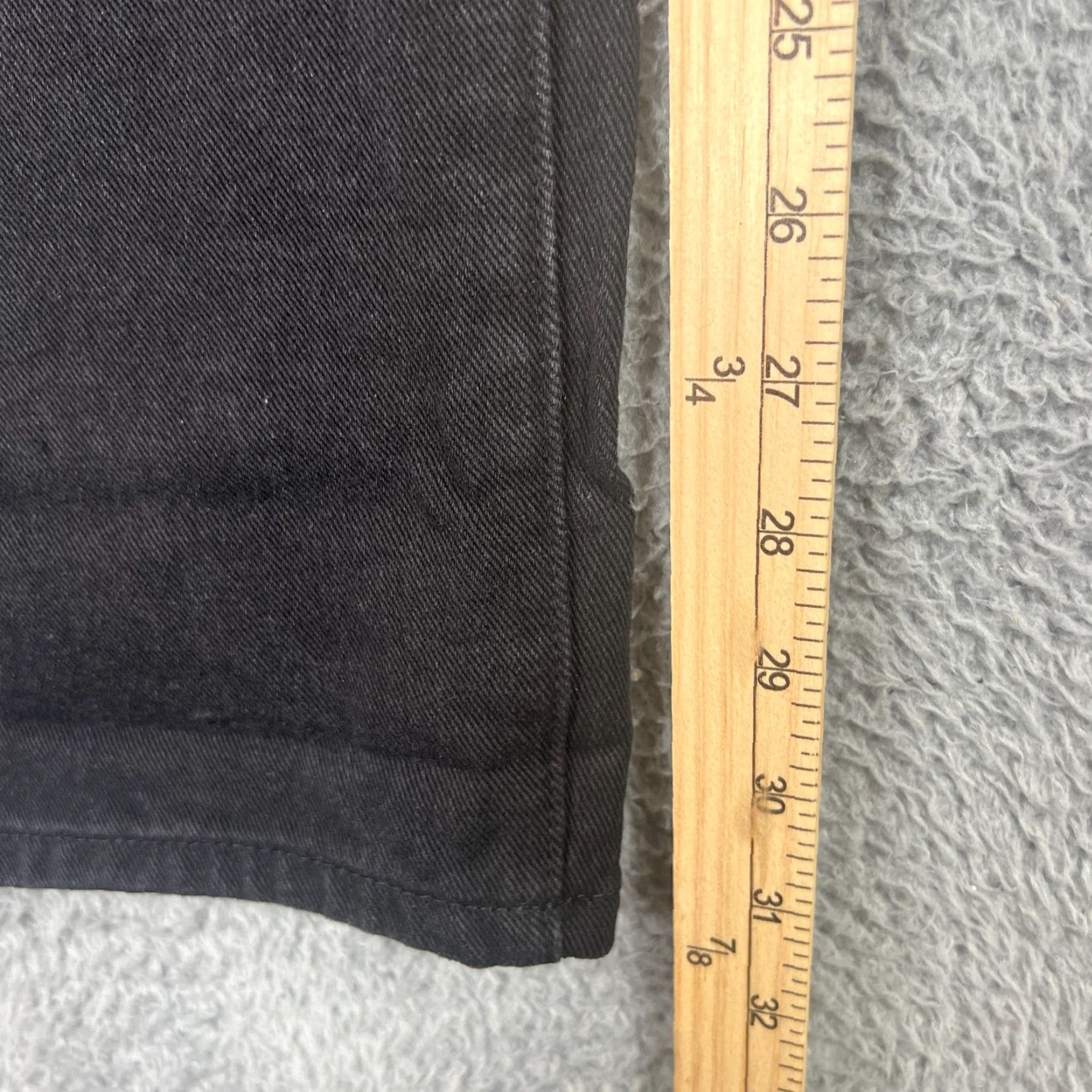 PrettyLittleThing PRETTY LITTLE THING Plus Jeans Womens 0 Black Distressed Wide Leg Pants Size 25" / US 0 / IT 36 - 3 Thumbnail