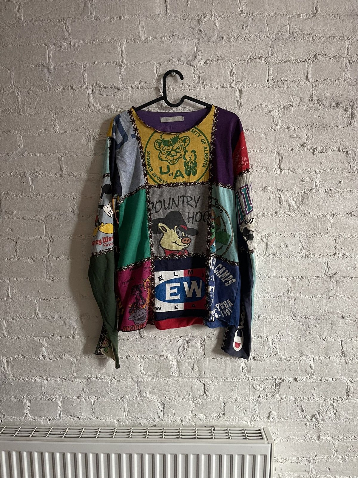 Number Nine Patchwork Long Sleeve Top | Grailed