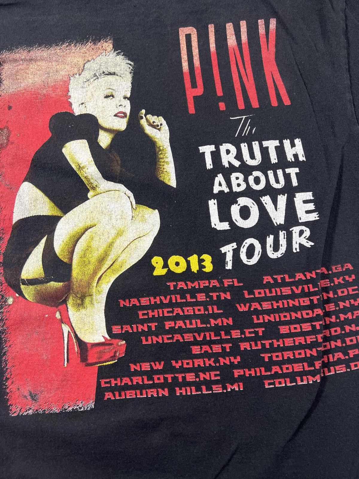 Other P!NK The Truth About Love Tour Black Graphic T-Shirt Medium Size US M / EU 48-50 / 2 - 7 Thumbnail
