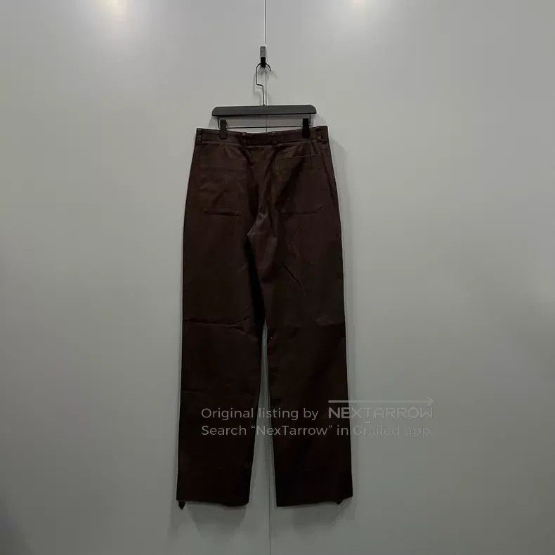 Hermes Hermes Dark Brown Straight Leg Trousers Size US 28 / EU 44 - 2 Thumbnail