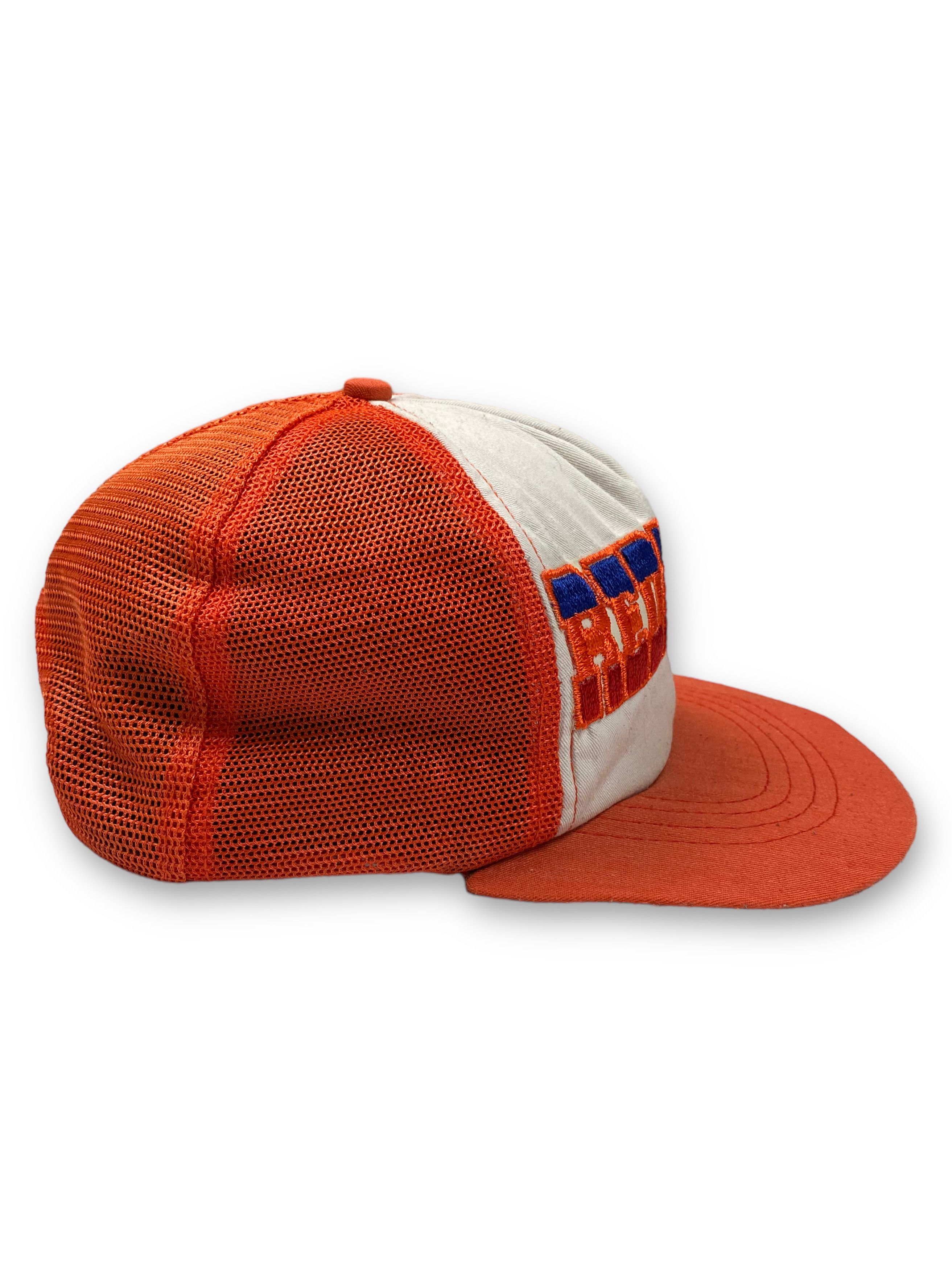 Other Vintage REDNECK Orange Trucker Cap Y2k M694 Size ONE SIZE - 3 Thumbnail
