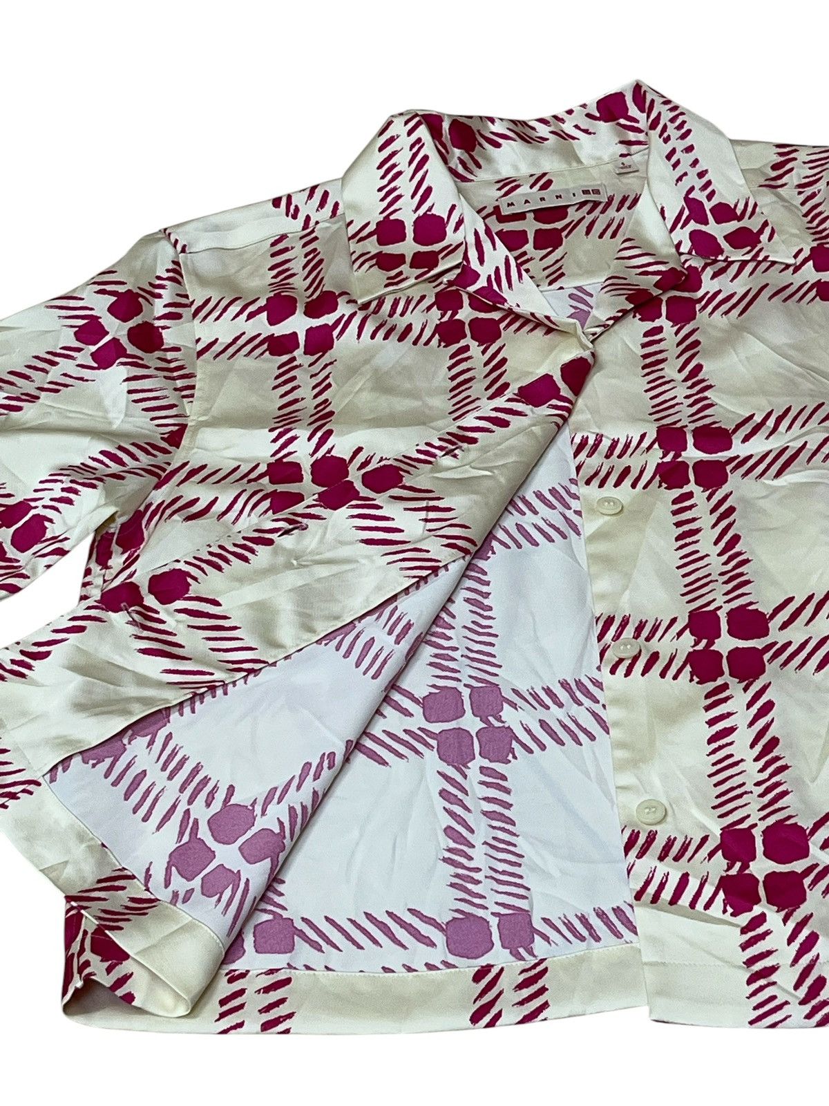 Marni × Uniqlo MARNI X UNIQLO CROPPED BUTTON UPS WOMEN SHIRT Size S / US 4 / IT 40 - 3 Thumbnail