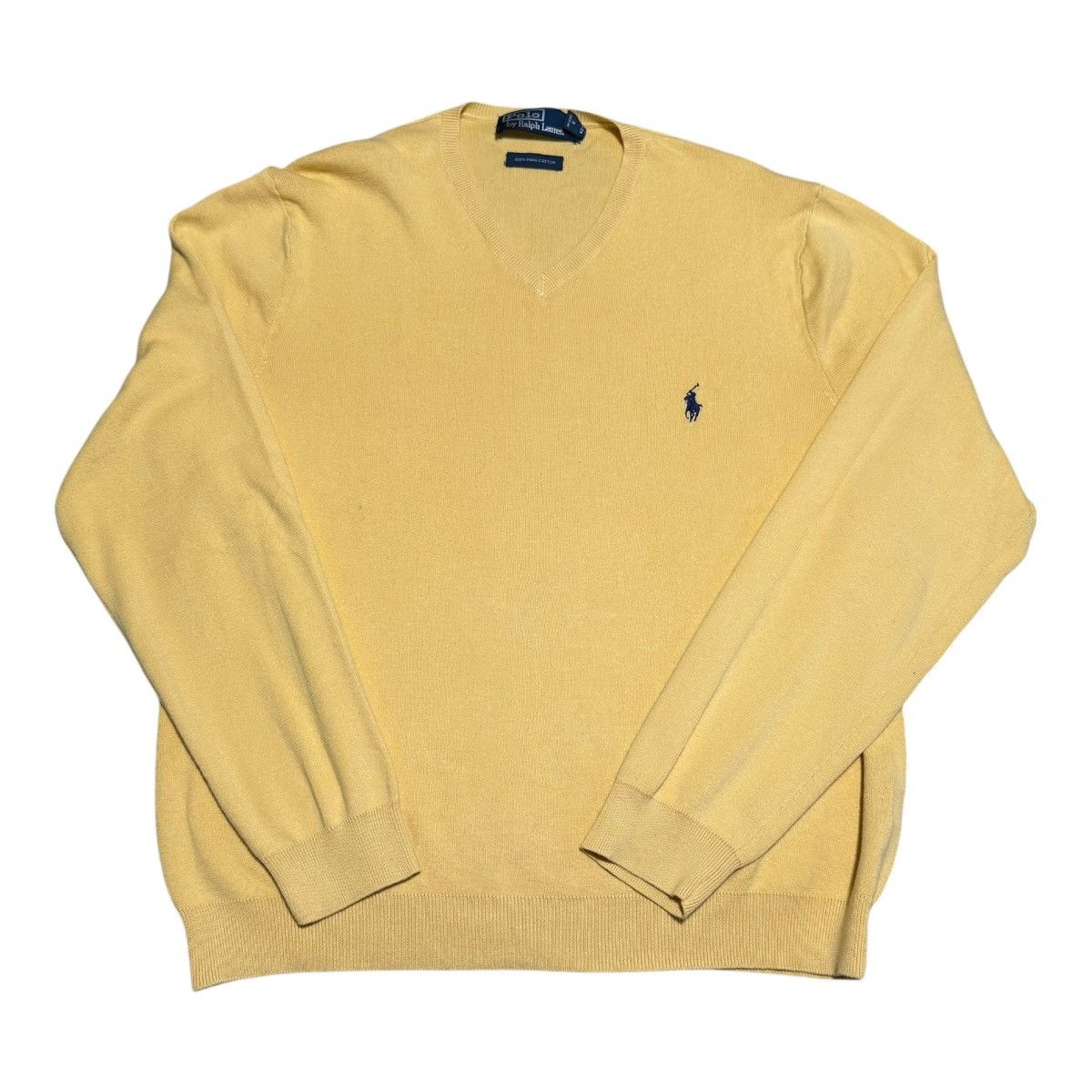 Polo Ralph Lauren Polo Ralph Lauren Cotton Yellow Stained Sweater Men’s Large Size US L / EU 52-54 / 3 - 1 Thumbnail