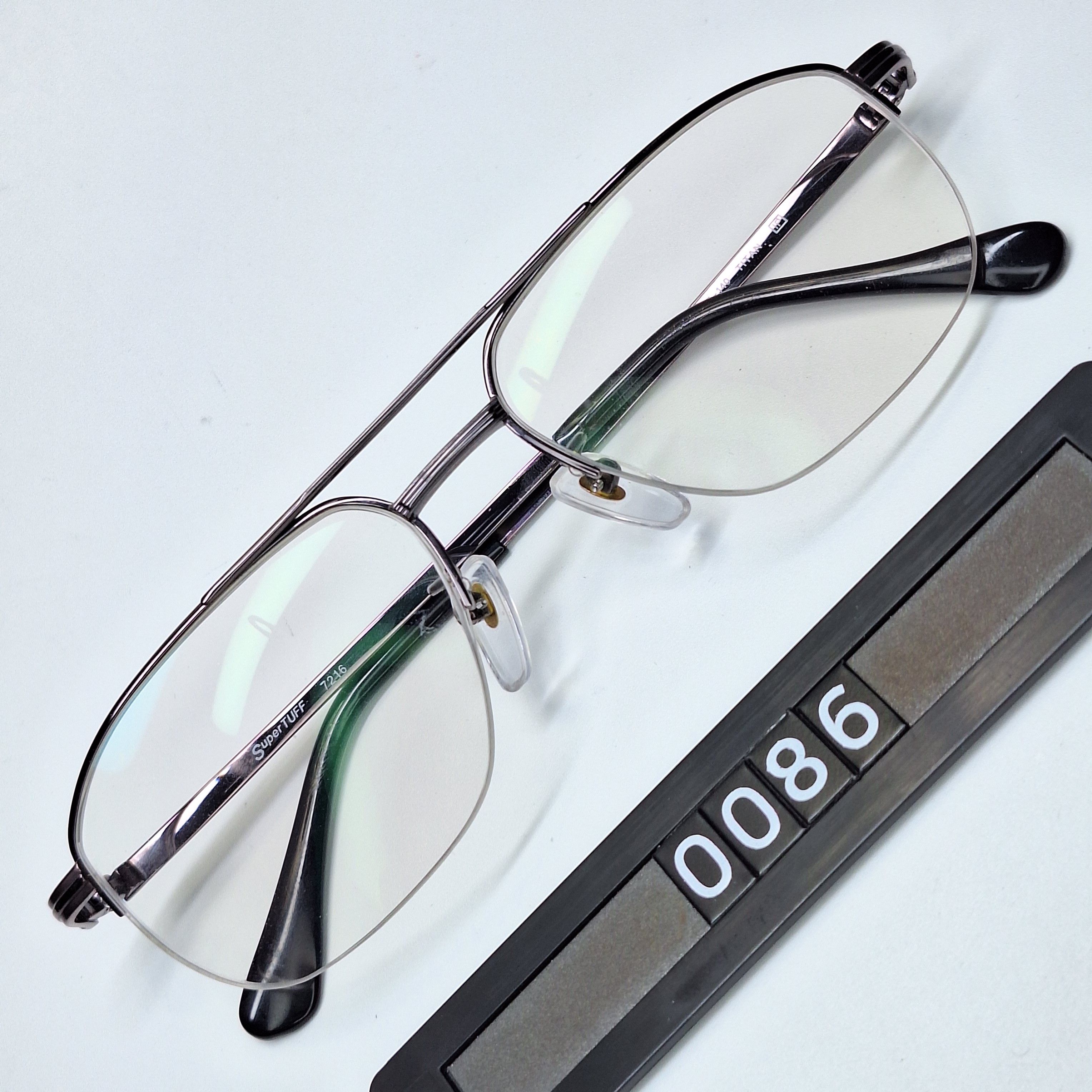 Other SuperTUFF 7216 Semi-Rimless Gunmetal Wide Eyeglass Fram Size ONE SIZE - 1 Thumbnail