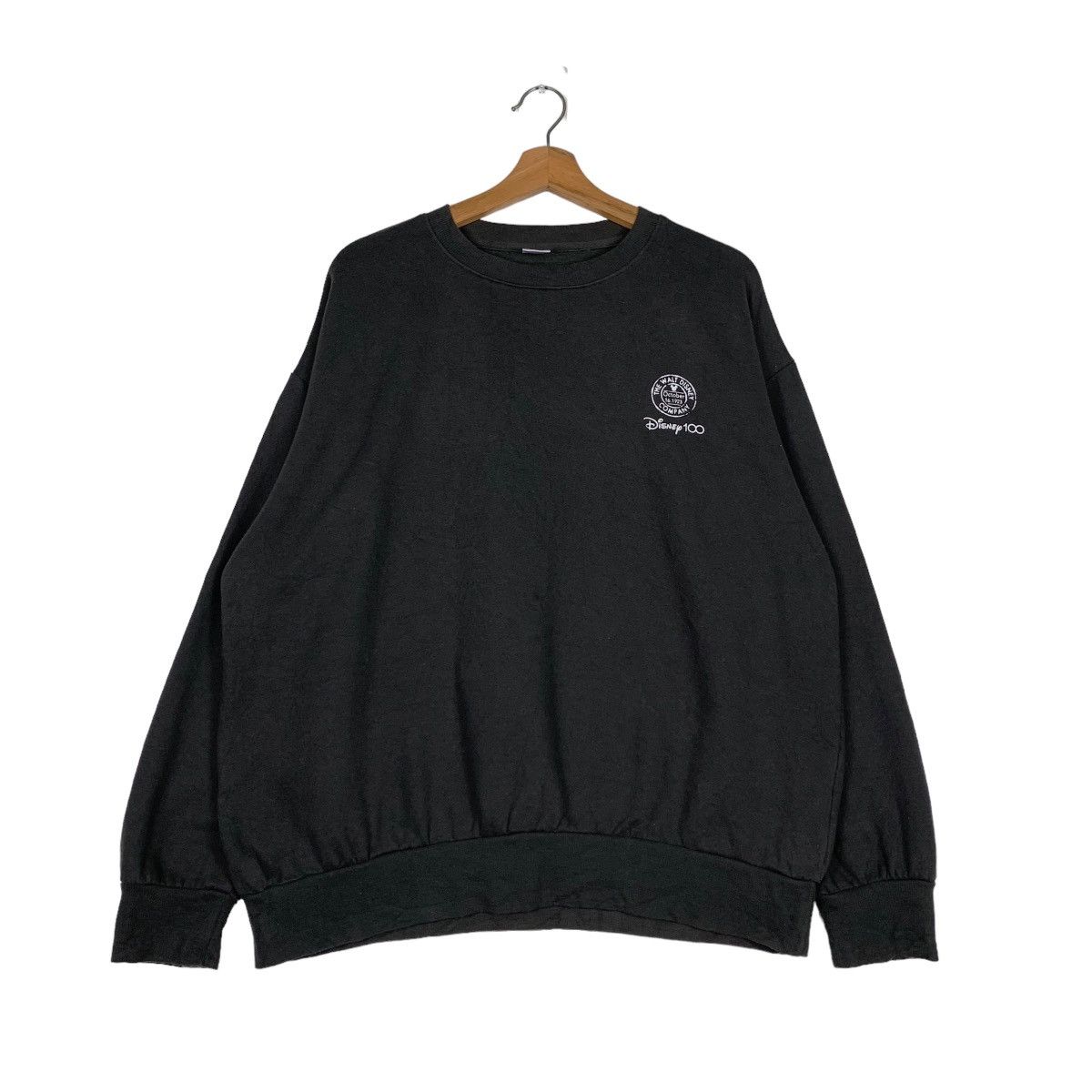 Disney DISNEY 100 Mickey Head Big Logo Sweatshirts #0743-C34 Size US L / EU 52-54 / 3 - 3 Thumbnail