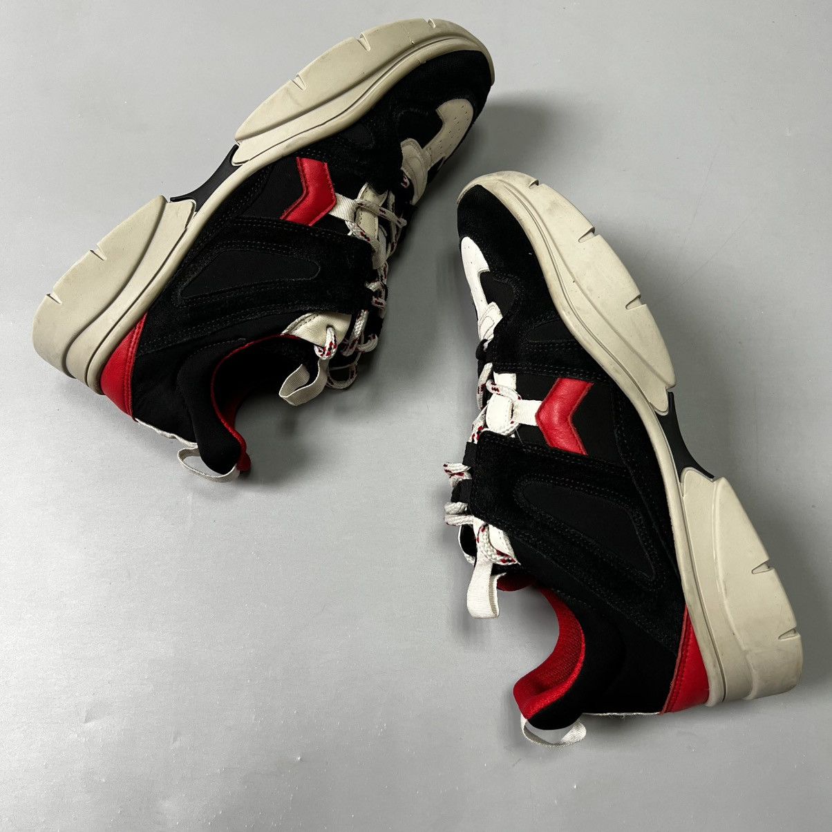 Isabel Marant Isabel Marant “Kindsay” sneakers Black Red Luxury Size US 8 / IT 38 - 3 Thumbnail