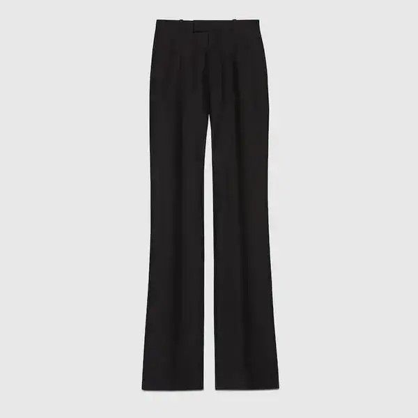 Gucci o1la5ras0526 Wool Silk Pants in Black Size 30" / US 8 / IT 44 - 1 Thumbnail