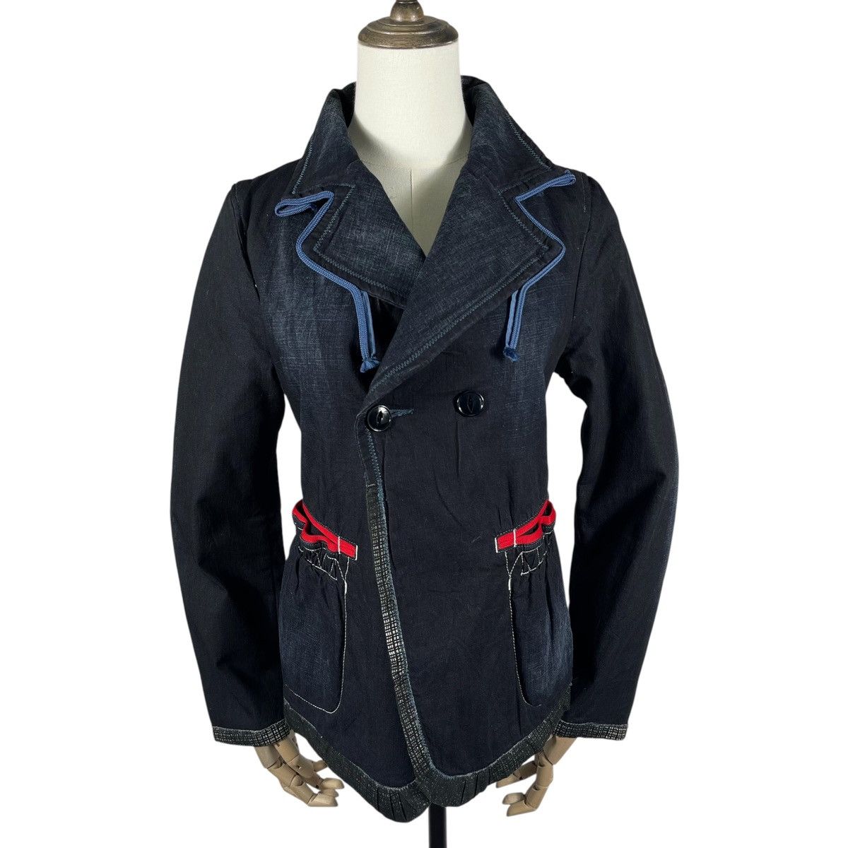 Marithe + Francois Girbaud Marithe Francois Girbaud Denim Indigo Dye Jacket Size M / US 6-8 / IT 42-44 - 2 Thumbnail