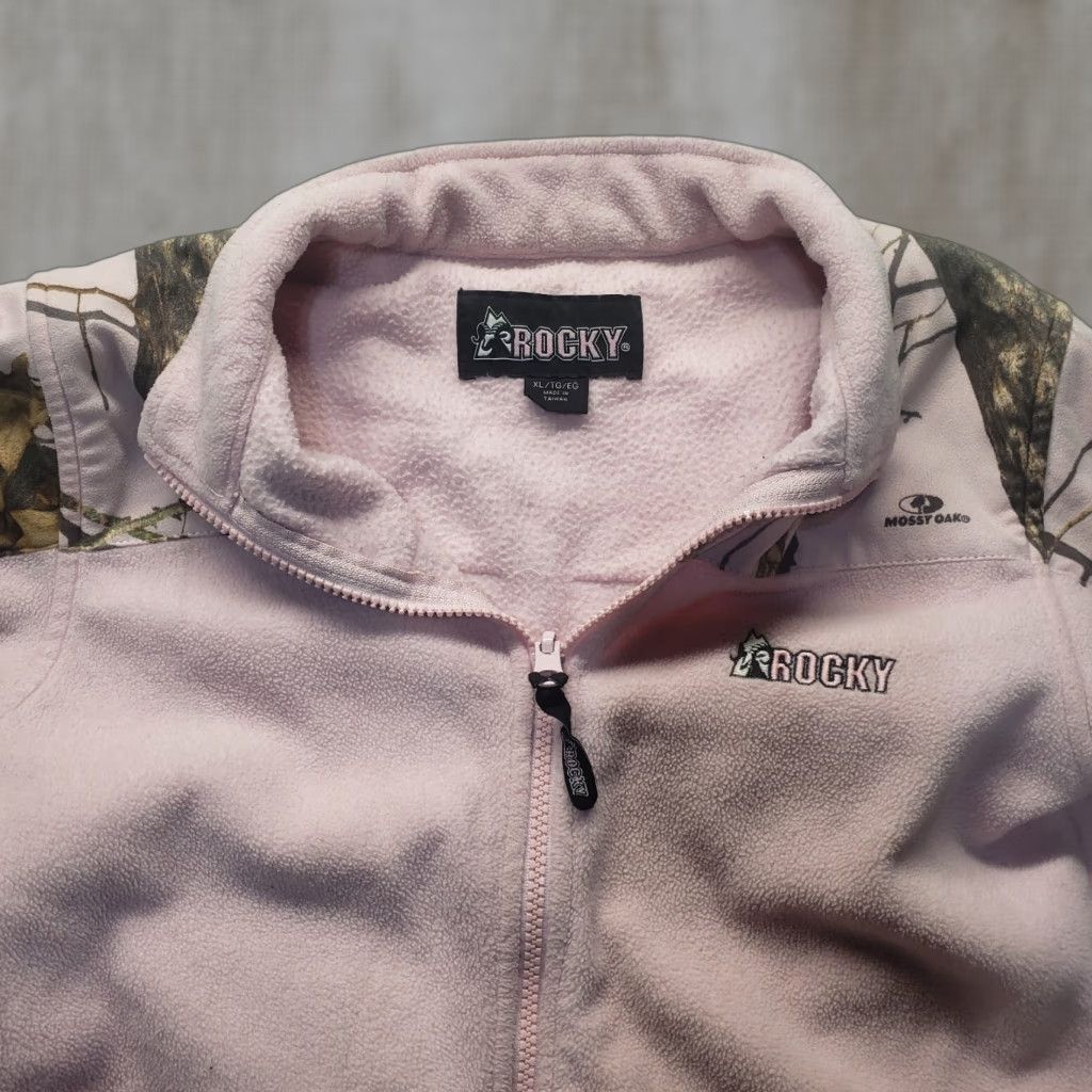 Pinko ROCKY Jacket Women Camouflage Pink Medium XL Regular Basic Jacket Casual Full Zip Polyester Blended Fabric Jacket Size XL / US 12-14 / IT 48-50 - 1 Thumbnail