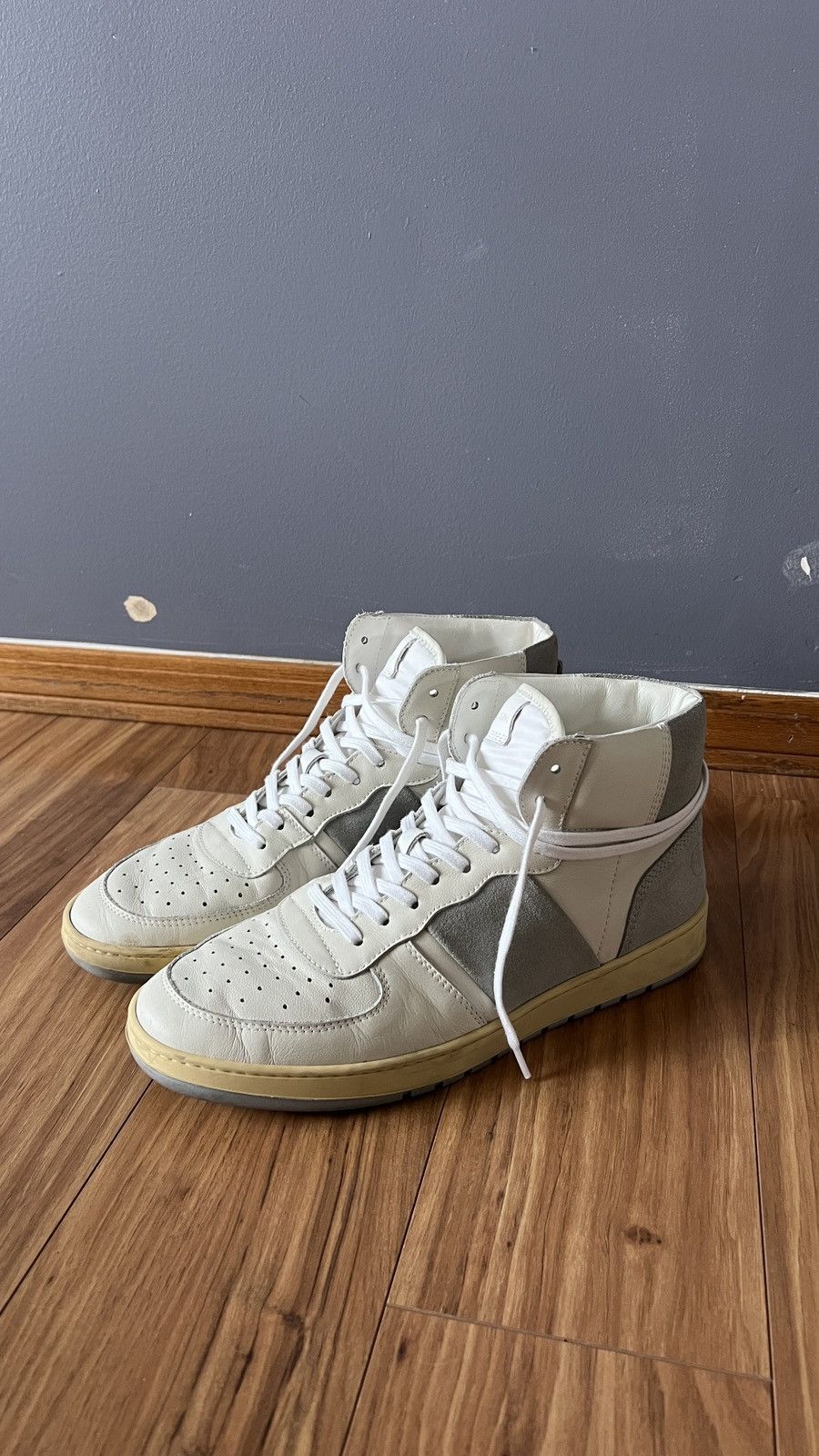 image of Collegium Pillar Destroyer Shoes in White, Men's (Size 9)