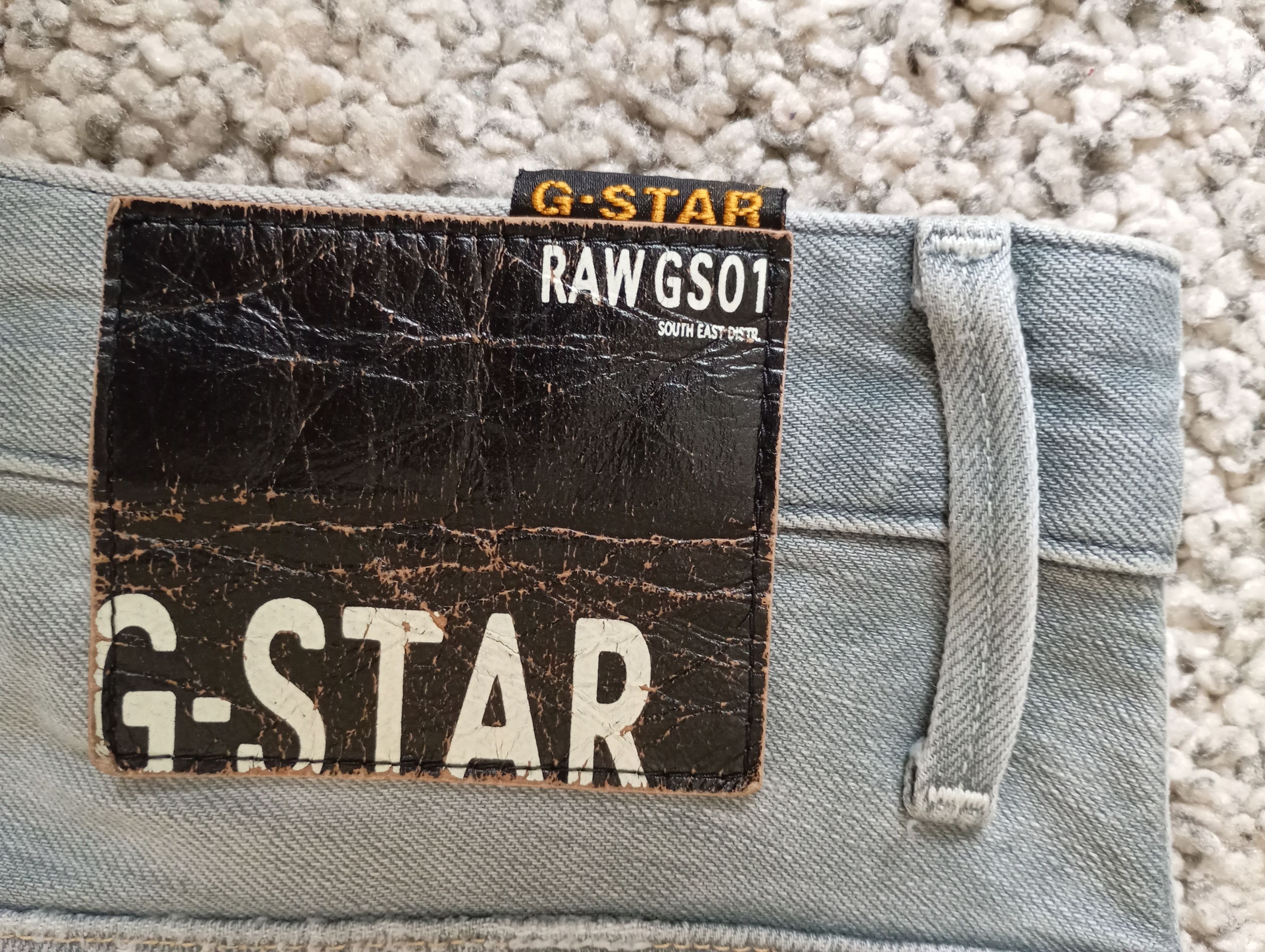 G-Star × Vintage Vintage G-Star Raw Denim Ripped Hype Slim Jeans Size US 32 / EU 48 - 8 Thumbnail