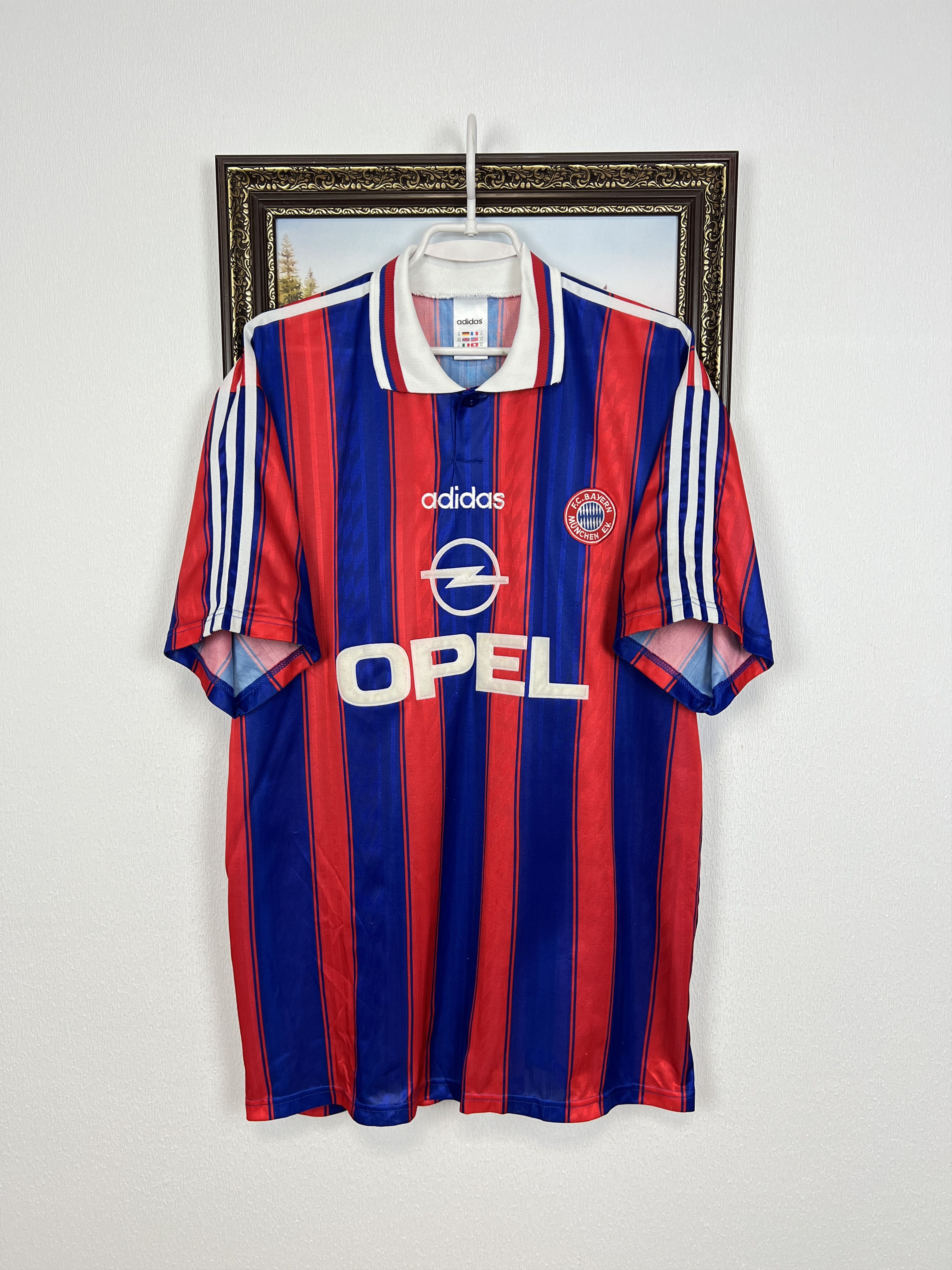Adidas Bayern Munich Home football shirt 1995 #7 Scholl Adidas Size US XL / EU 56 / 4 - 1 Thumbnail