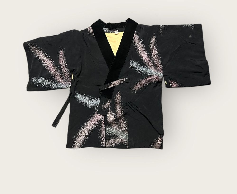 Japanese Brand YOHJI YAMAMOTO STYLE KIMΟΝΟ with flashing thread embroidery Size US M / EU 48-50 / 2 - 1 Thumbnail