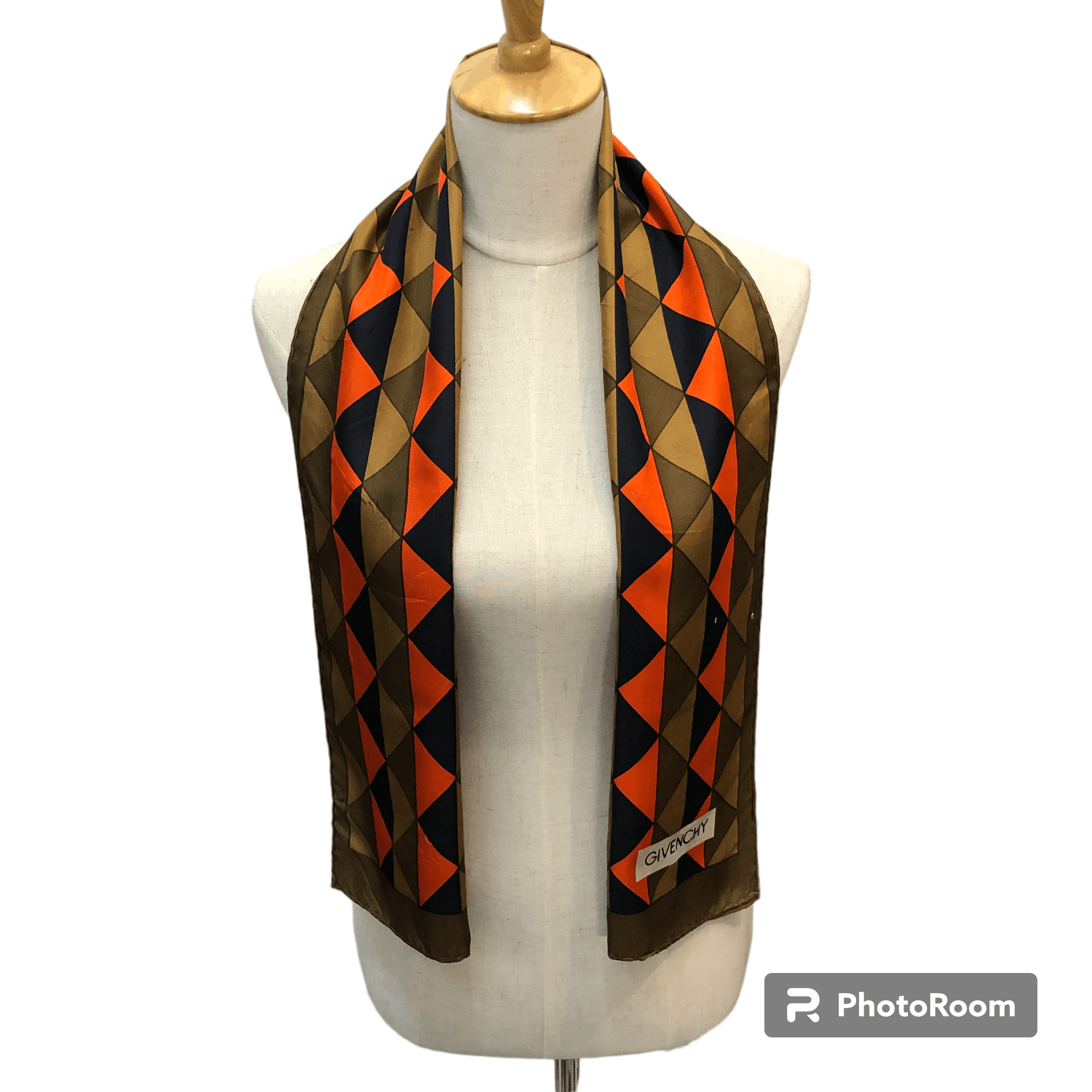 Givenchy Vintage Givenchy Abstract Silk Stole Silk Scarf M1396 Size ONE SIZE - 1 Thumbnail