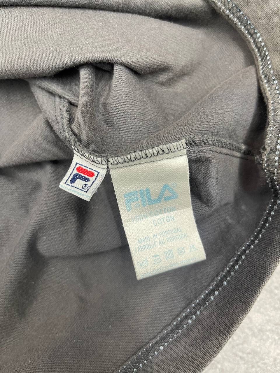 Fila Fila Men Cotton T-Shirt Grey V-Neck Size XL Size US XL / EU 56 / 4 - 5 Thumbnail