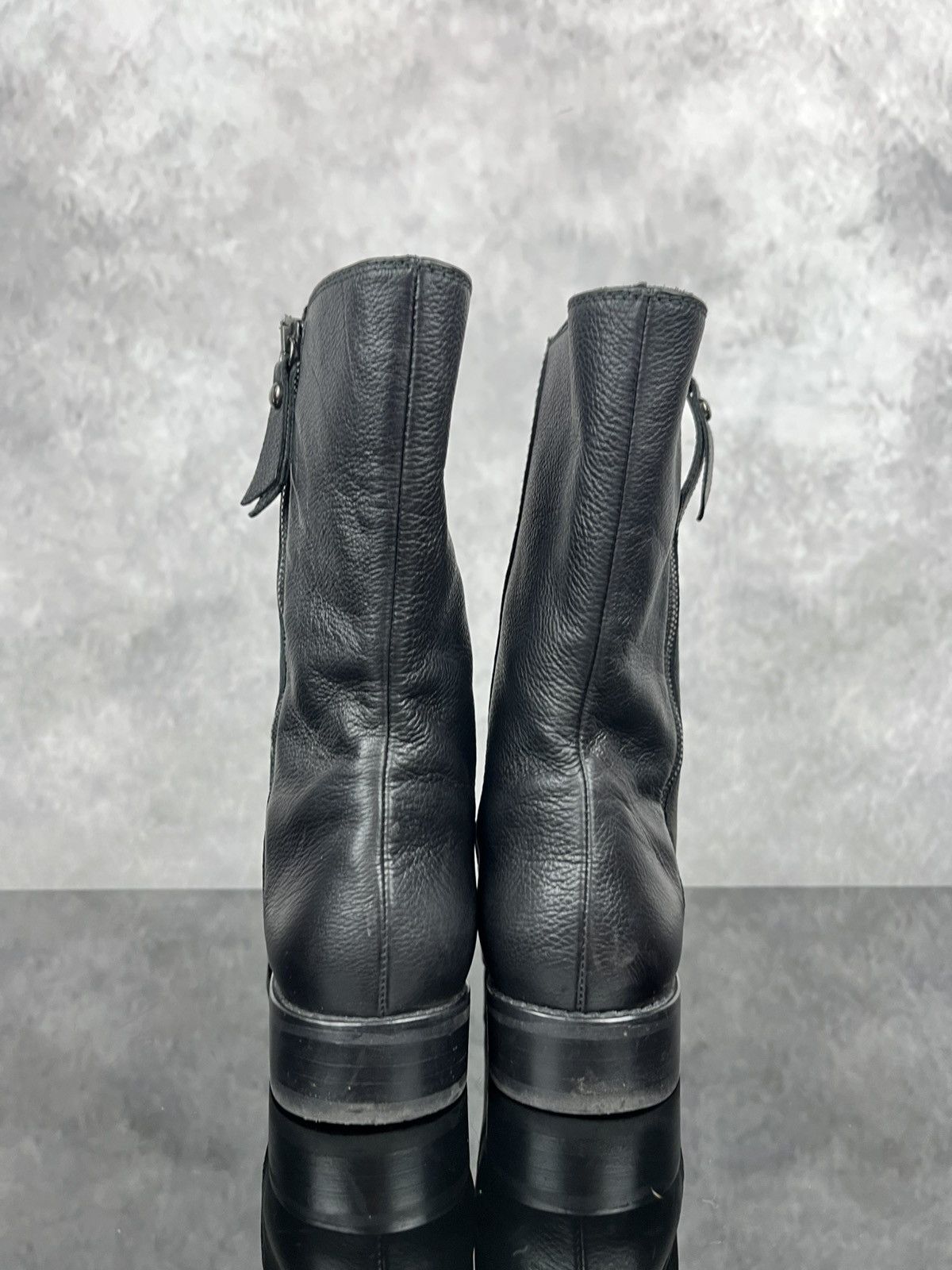 Stuart Weitzman Stuart Weitzman Black Leather Cap Toe Ankle Boots | EU 37.5 Size US 6.5 / IT 36.5 - 6 Thumbnail