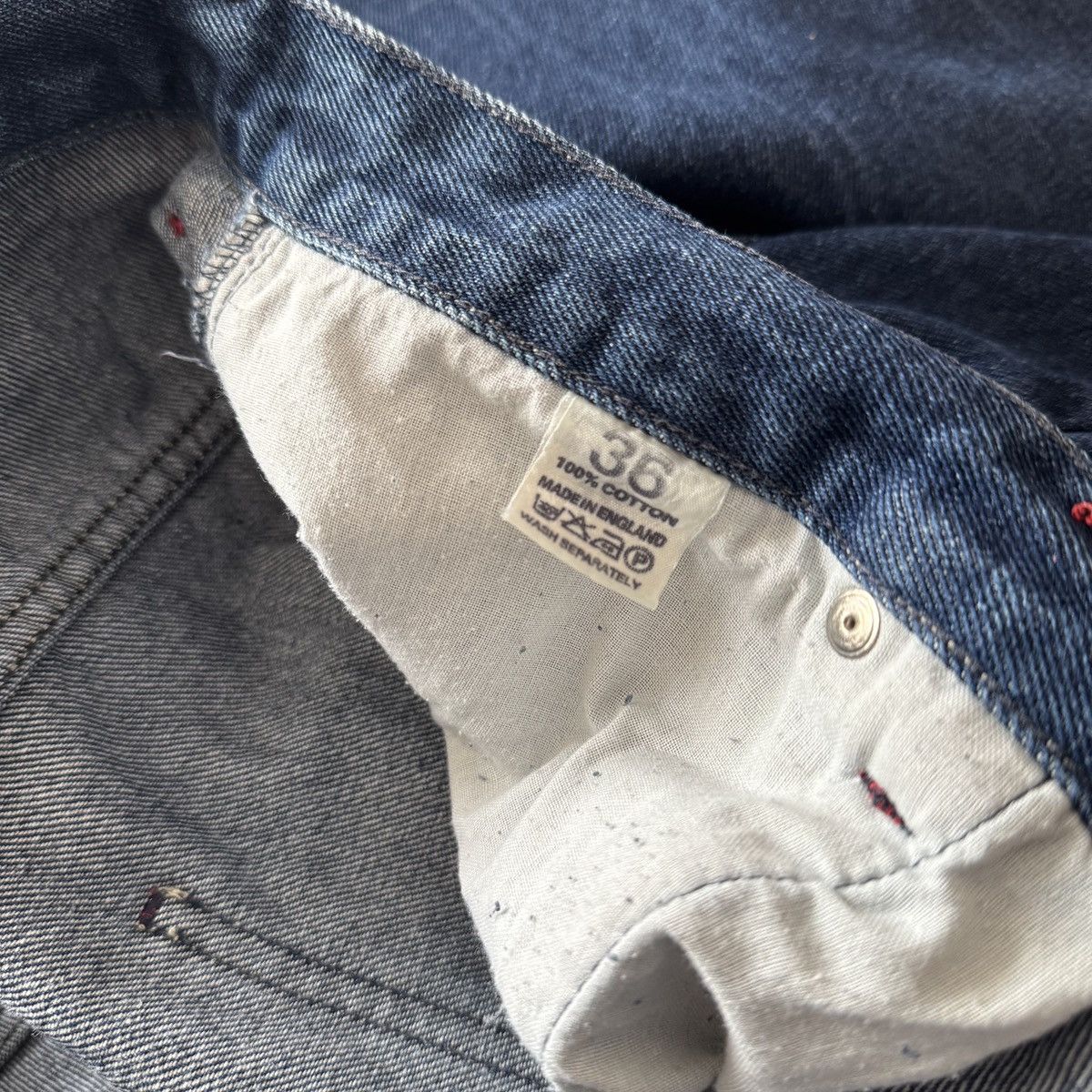 Wu-Tang Clan 🔥🔥 Vintage Wu-Wear Blue Baggy Jeans Size US 36 / EU 52 - 11 Thumbnail