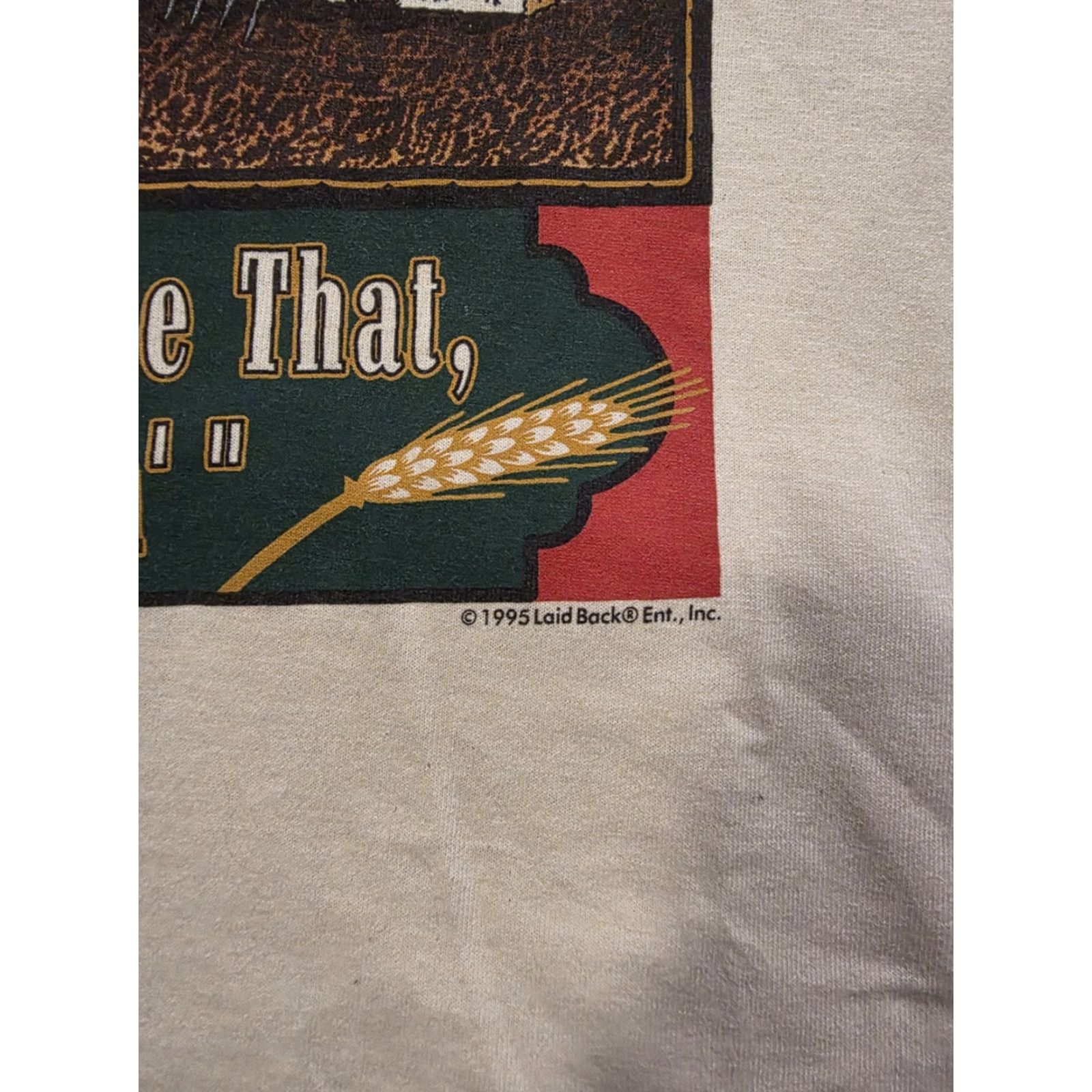 Vintage VINTAGE 1995 Genuine Antique Person T Shirt Graphic Print Cowboy USA 90s Men XL Ivory Cotton Short Sleeve Crew Neck T-Shirt Size US XL / EU 56 / 4 - 4 Thumbnail