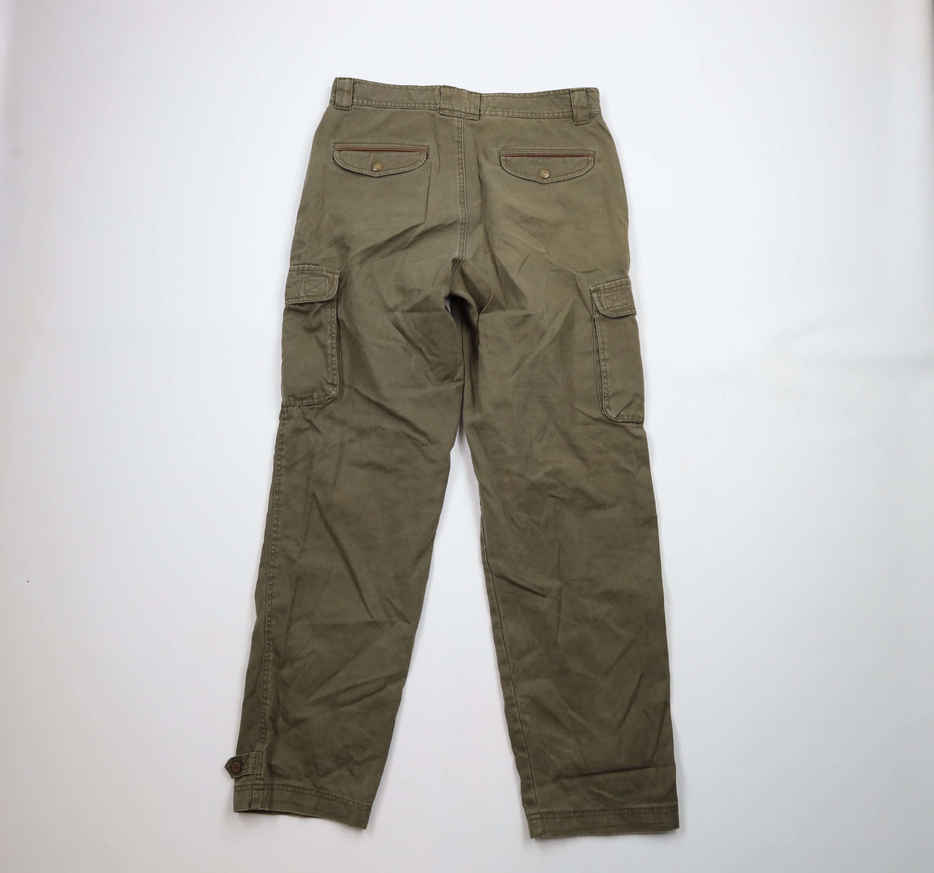 Vintage Vintage 90s Streetwear Pleated Military Surplus Cargo Pants Size US 34 / EU 50 - 9 Thumbnail