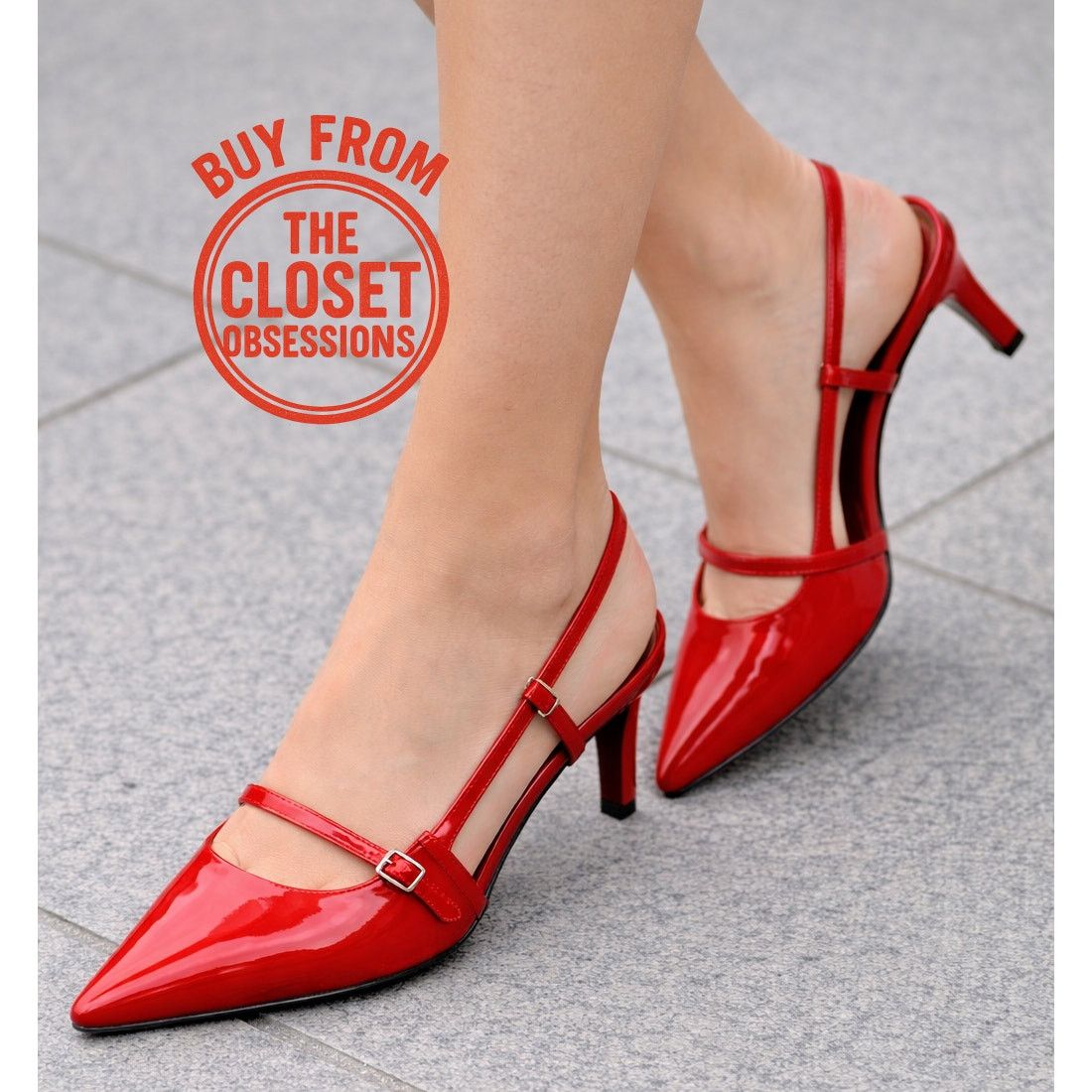 Zara ZARA Red Kitten Heels NWT Size US 7.5 / IT 37.5 - 2 Thumbnail